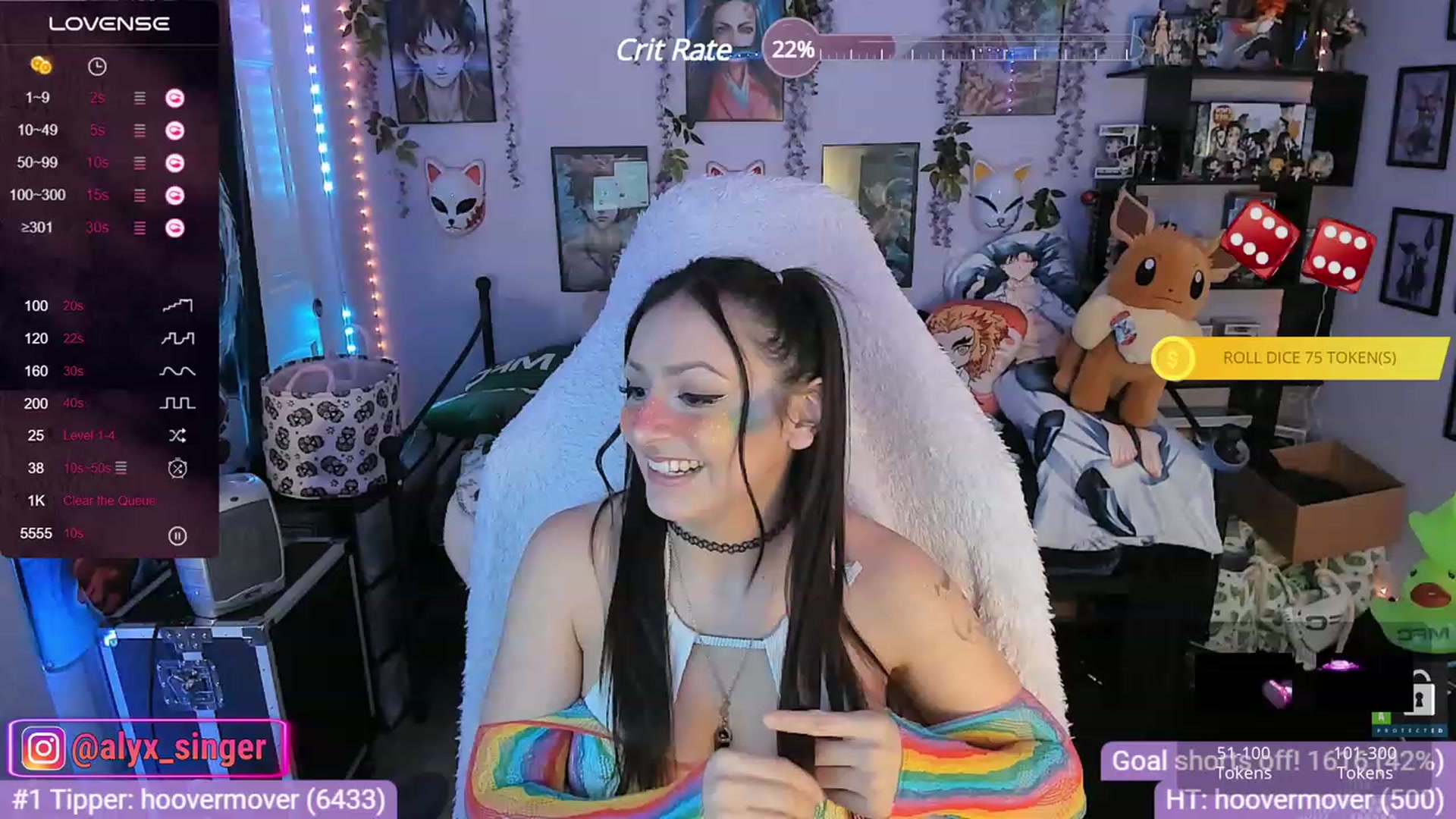 Gallery image thumbnail from Alyx_Singer's myfreecams stream on, 11/30/2023, 20:21 image 20 of 20