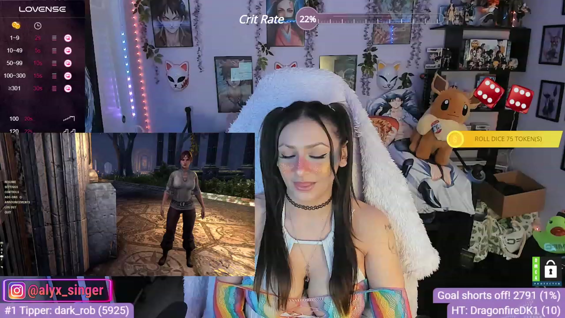 Gallery image thumbnail from Alyx_Singer's myfreecams stream on, 11/30/2023, 20:21 image 10 of 20