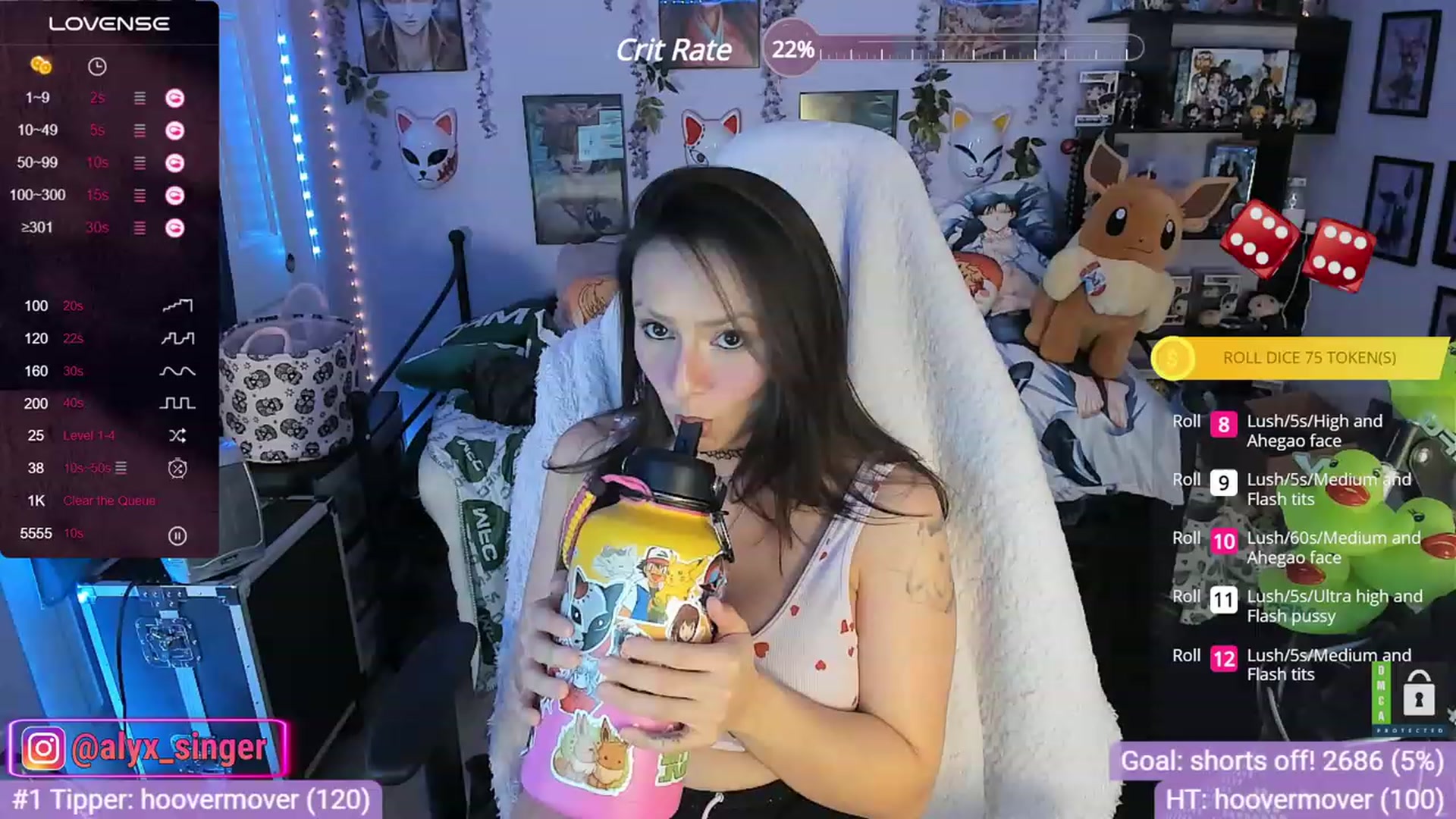 Gallery image thumbnail from Alyx_Singer's myfreecams stream on, 12/01/2023, 21:58 image 2 of 20