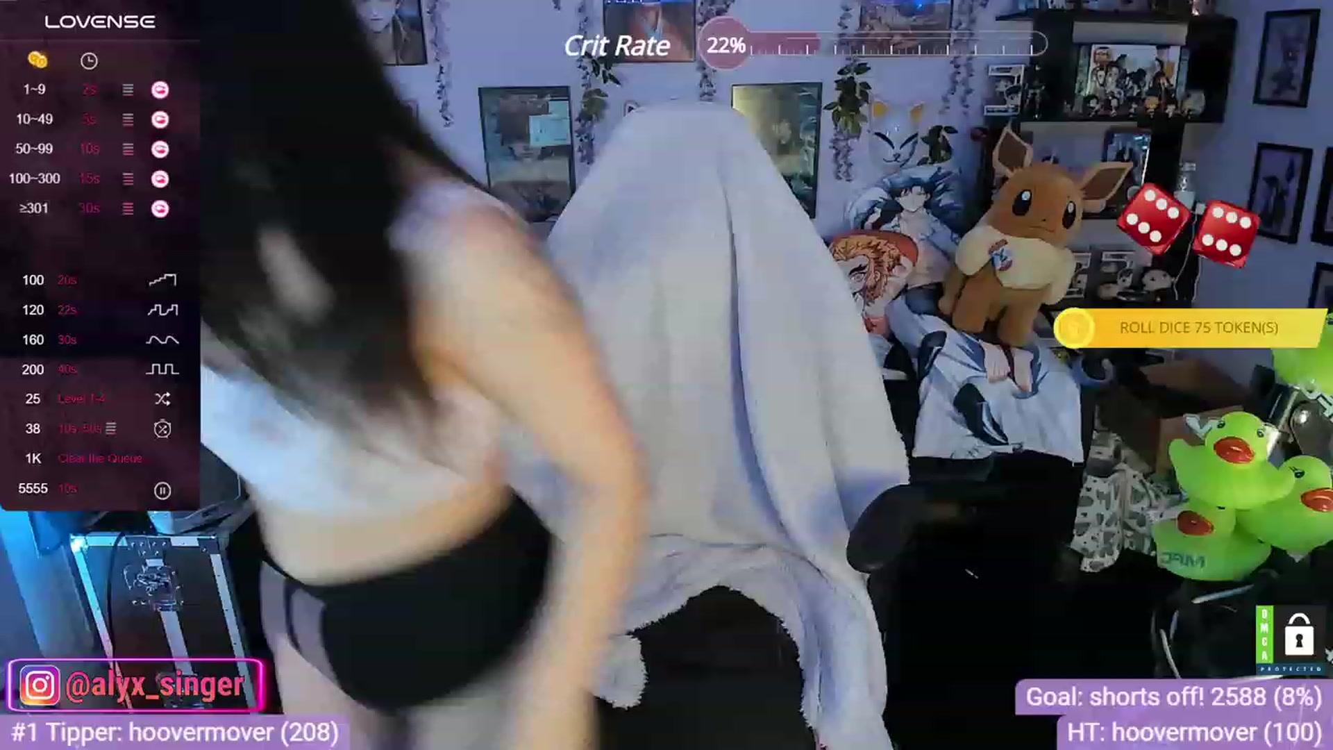 Gallery image thumbnail from Alyx_Singer's myfreecams stream on, 12/01/2023, 21:58 image 13 of 20