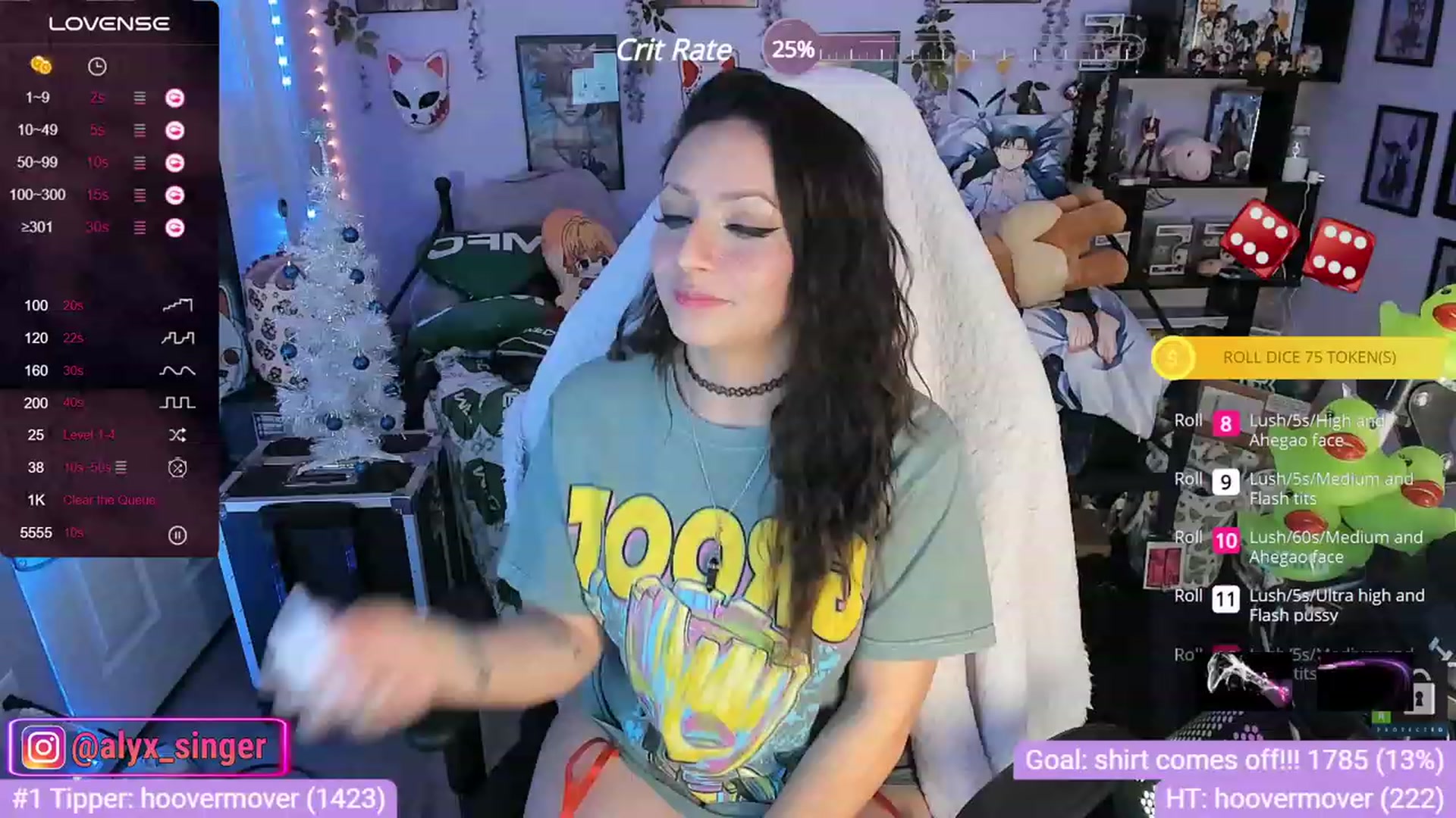Gallery image thumbnail from Alyx_Singer's myfreecams stream on, 12/04/2023, 22:02 image 8 of 20