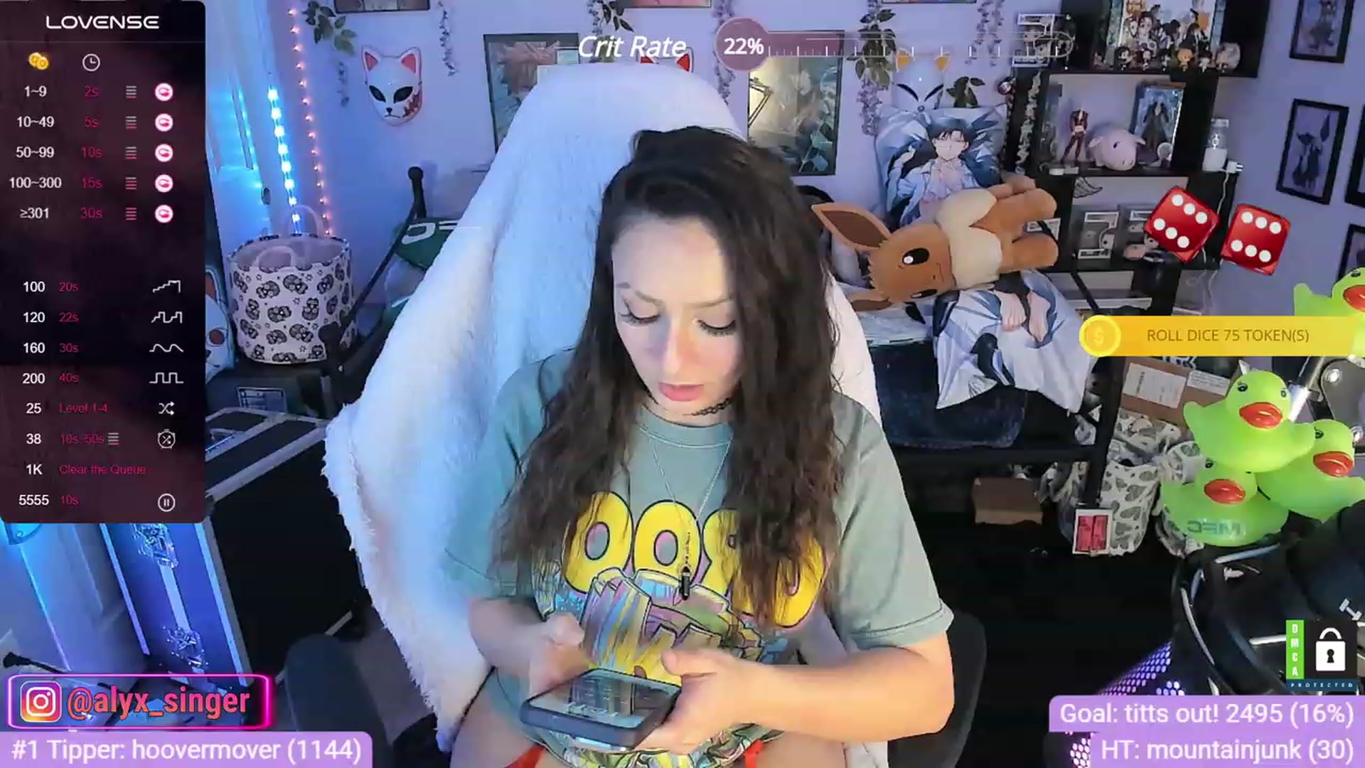 Gallery image thumbnail from Alyx_Singer's myfreecams stream on, 12/04/2023, 22:02 image 3 of 20