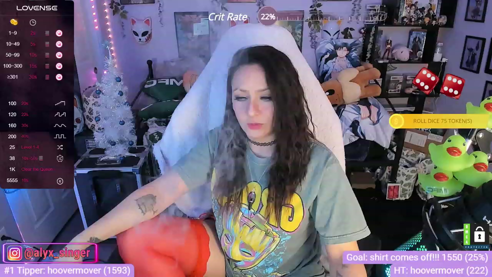 Gallery image thumbnail from Alyx_Singer's myfreecams stream on, 12/04/2023, 22:02 image 10 of 20