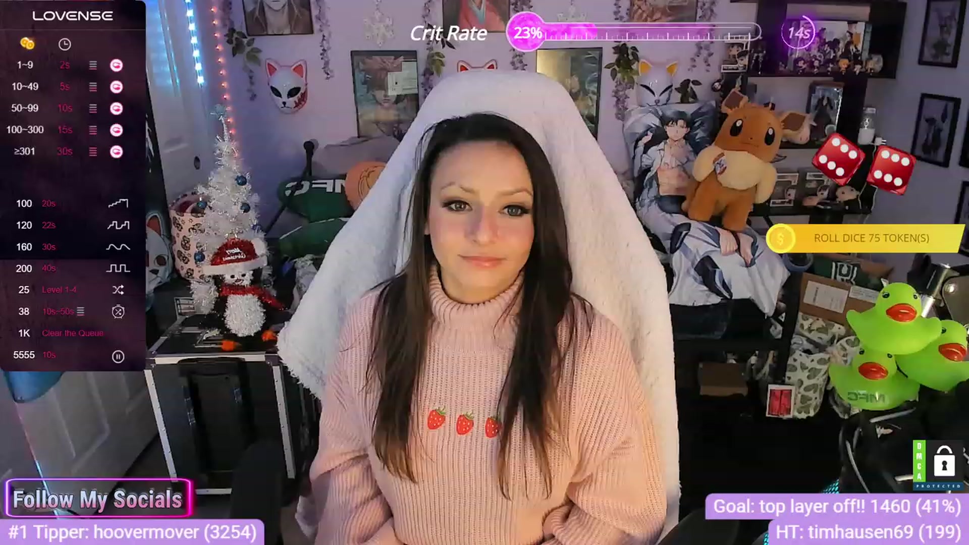 Gallery image thumbnail from Alyx_Singer's myfreecams stream on, 12/05/2023, 20:46 image 18 of 20