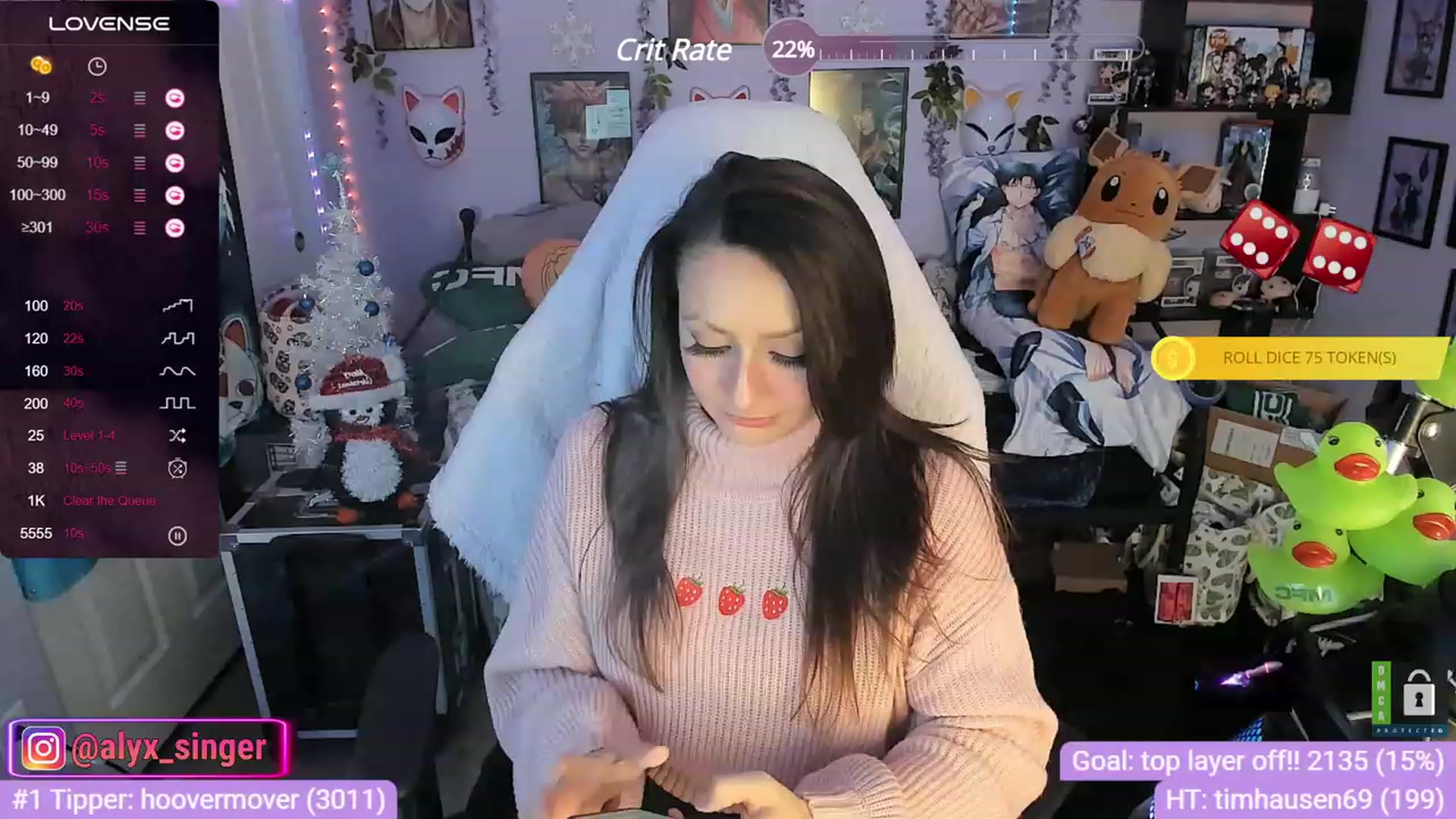 Gallery image thumbnail from Alyx_Singer's myfreecams stream on, 12/05/2023, 20:46 image 3 of 20