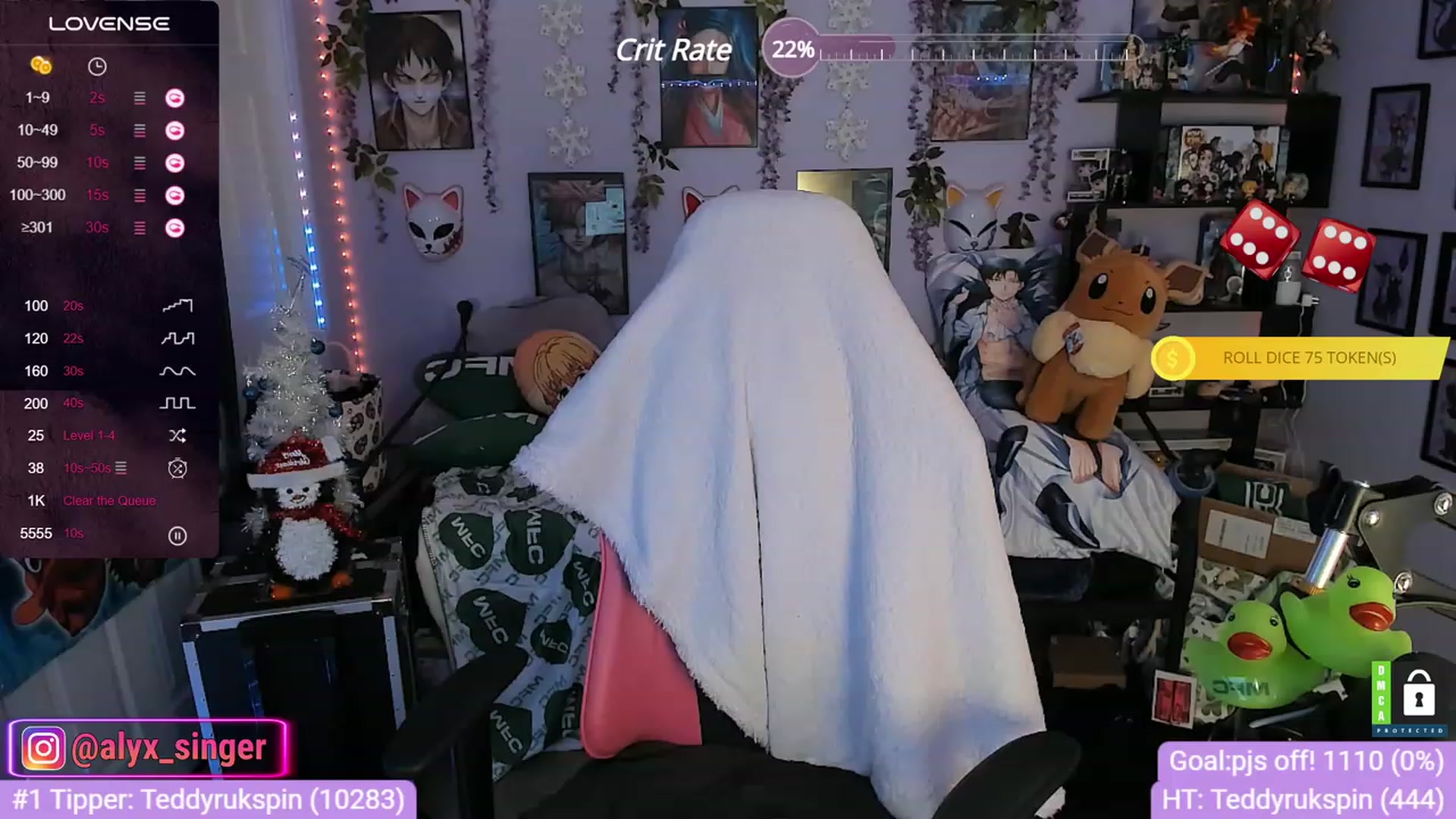 Gallery image thumbnail from Alyx_Singer's myfreecams stream on, 12/07/2023, 05:51 image 14 of 20