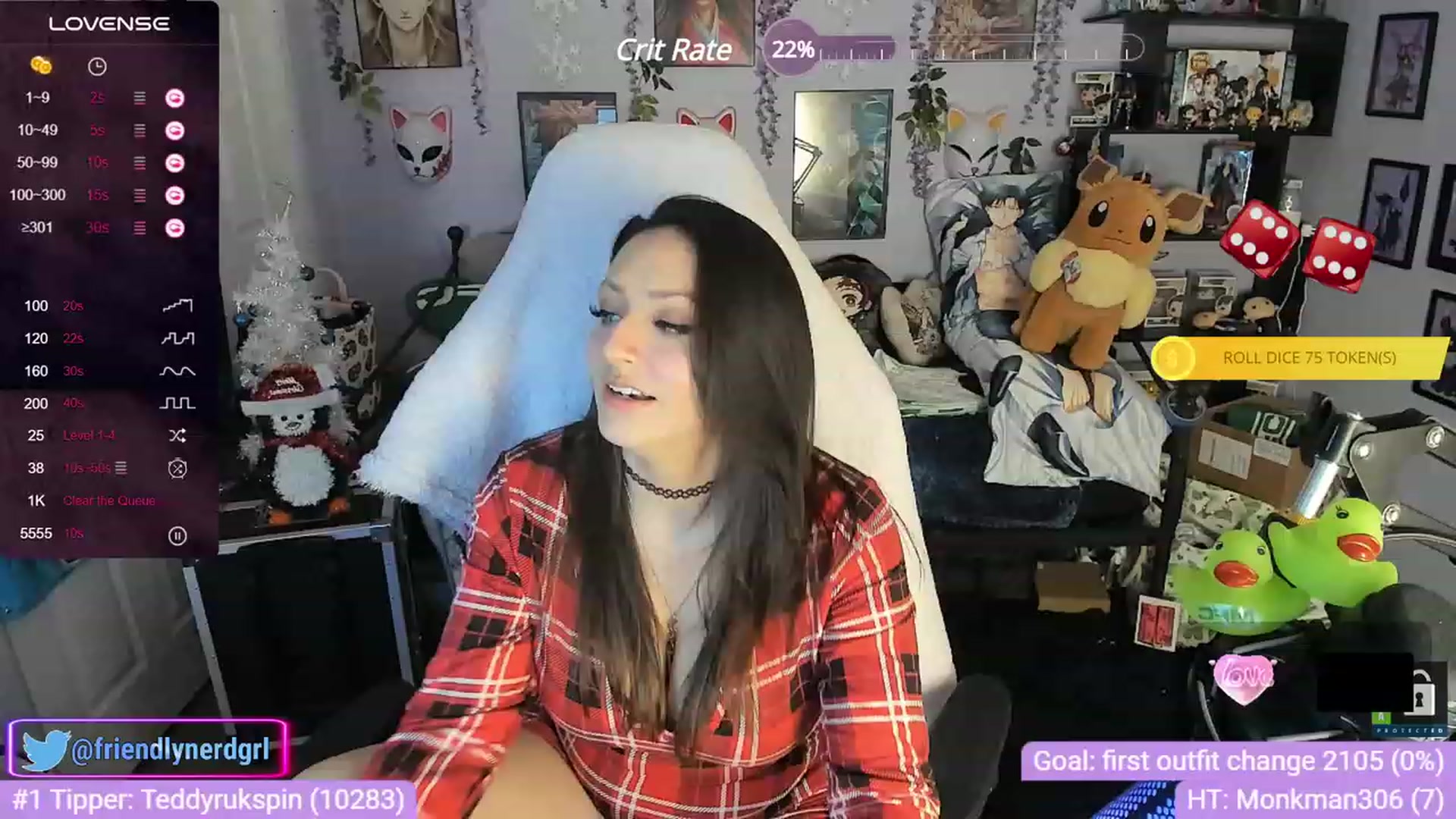 Gallery image thumbnail from Alyx_Singer's myfreecams stream on, 12/07/2023, 20:22 image 18 of 20