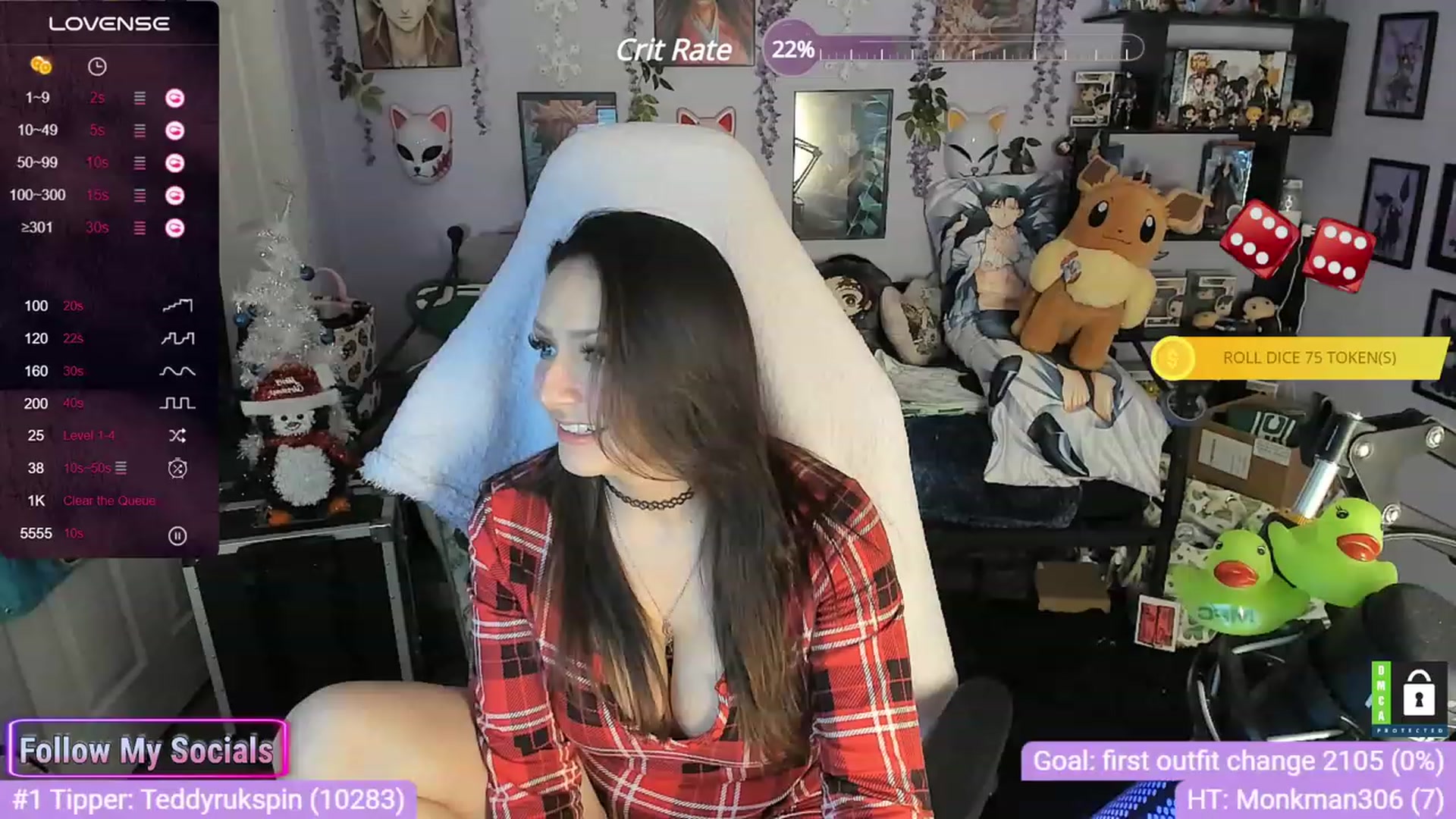 Gallery image thumbnail from Alyx_Singer's myfreecams stream on, 12/07/2023, 20:22 image 19 of 20