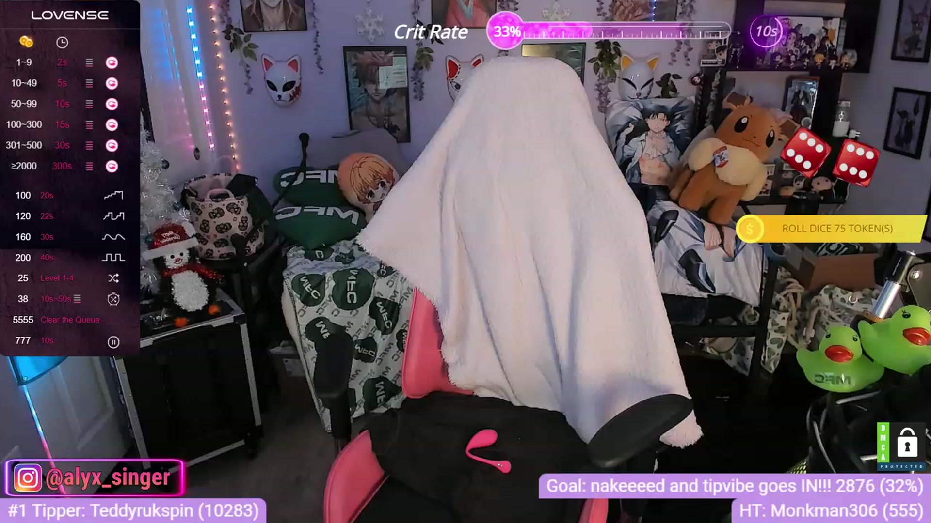 Gallery image thumbnail from Alyx_Singer's myfreecams stream on, 12/08/2023, 21:52 image 14 of 20
