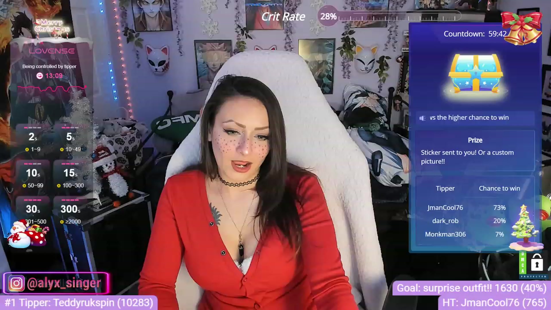 Gallery image thumbnail from Alyx_Singer's myfreecams stream on, 12/15/2023, 19:58 image 10 of 20