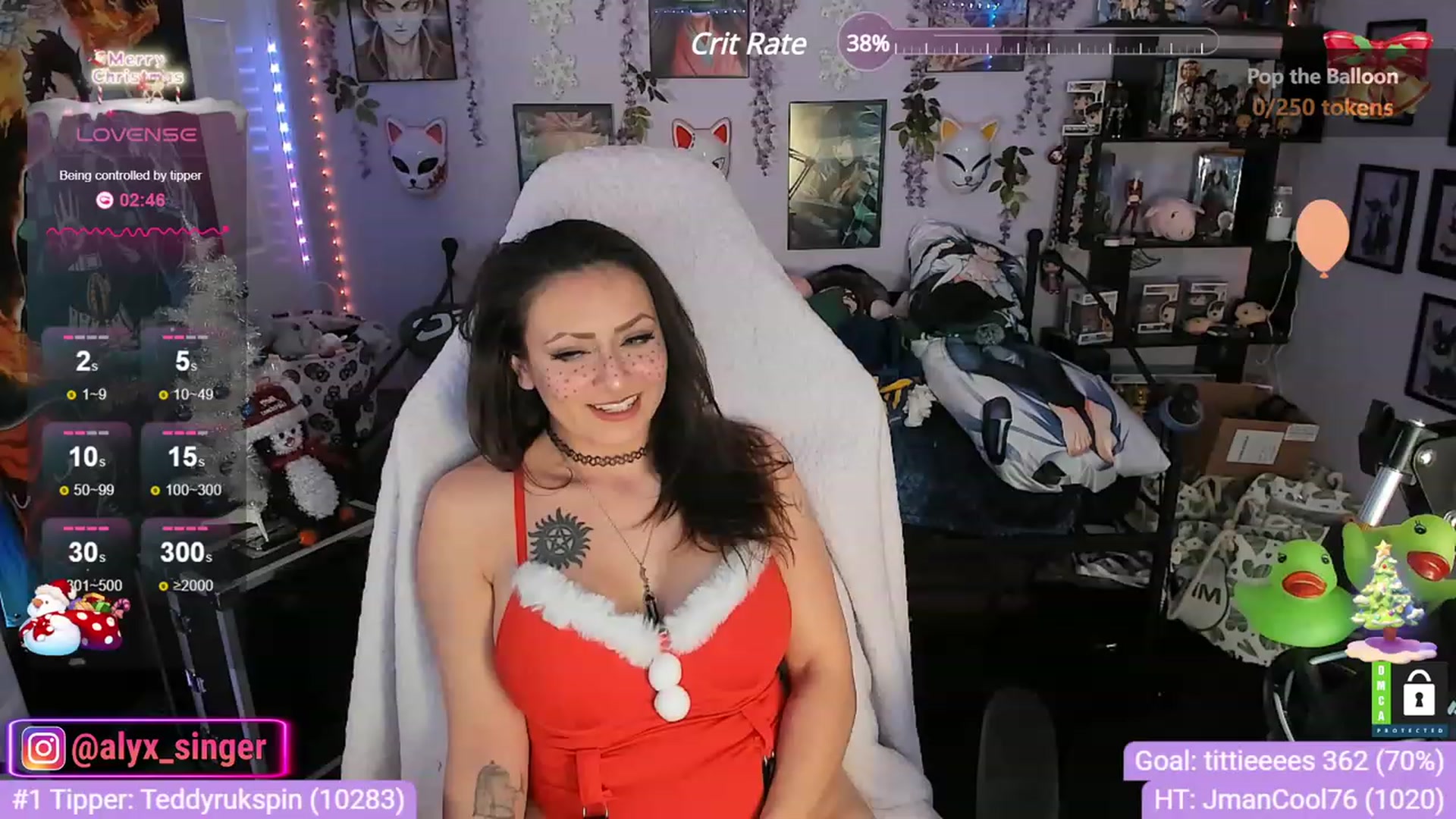 Gallery image thumbnail from Alyx_Singer's myfreecams stream on, 12/16/2023, 24:07 image 17 of 20