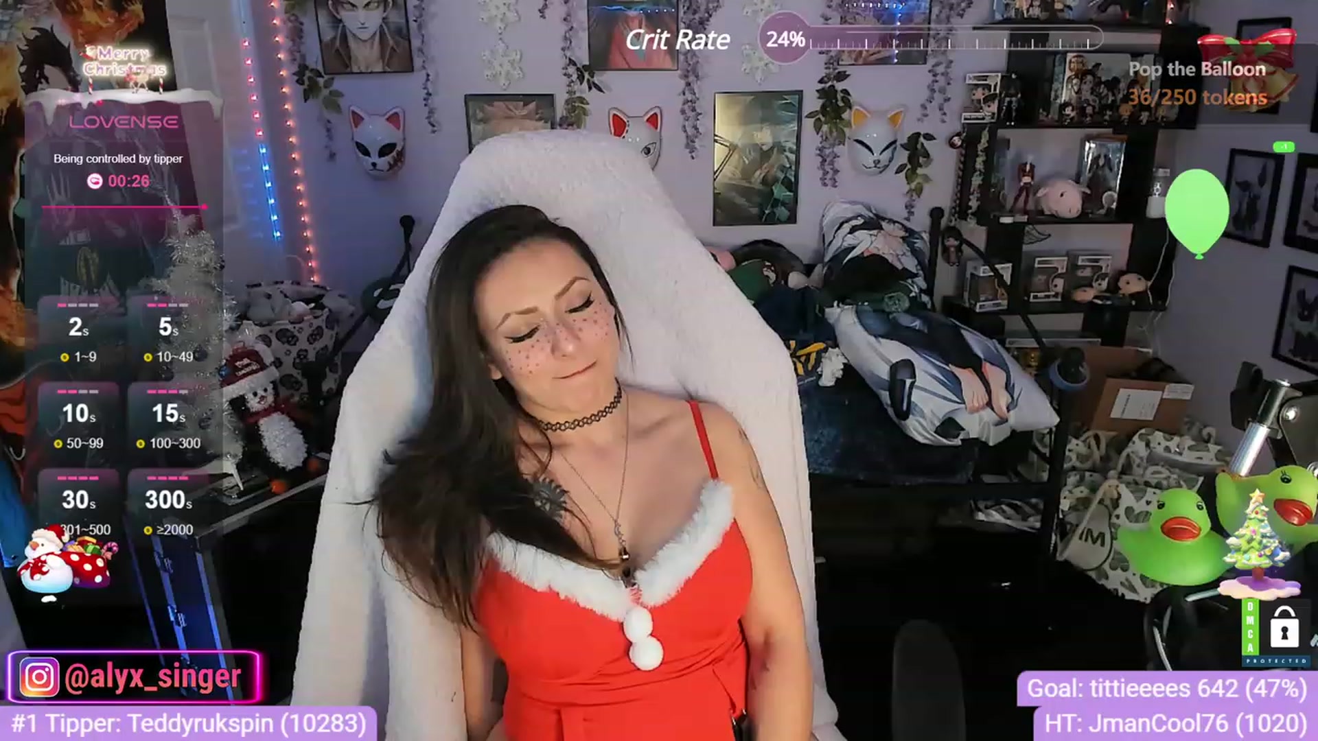 Gallery image thumbnail from Alyx_Singer's myfreecams stream on, 12/16/2023, 24:07 image 13 of 20