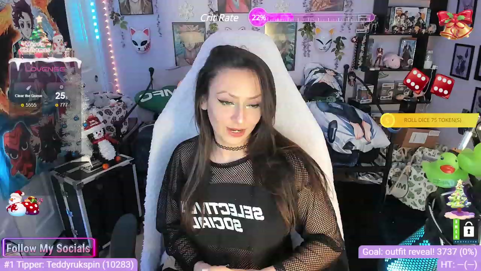 Gallery image thumbnail from Alyx_Singer's myfreecams stream on, 12/21/2023, 19:57 image 2 of 20