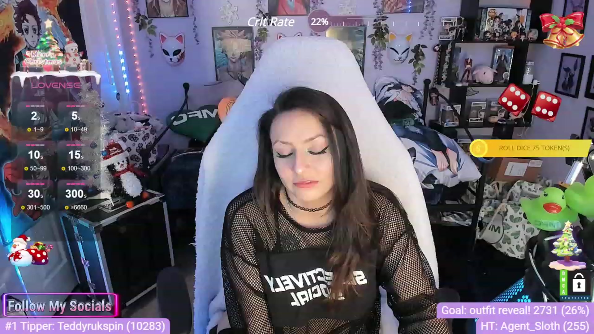 Gallery image thumbnail from Alyx_Singer's myfreecams stream on, 12/21/2023, 19:57 image 14 of 20
