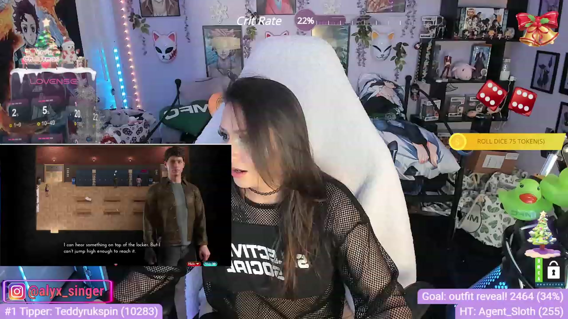 Gallery image thumbnail from Alyx_Singer's myfreecams stream on, 12/21/2023, 19:57 image 19 of 20