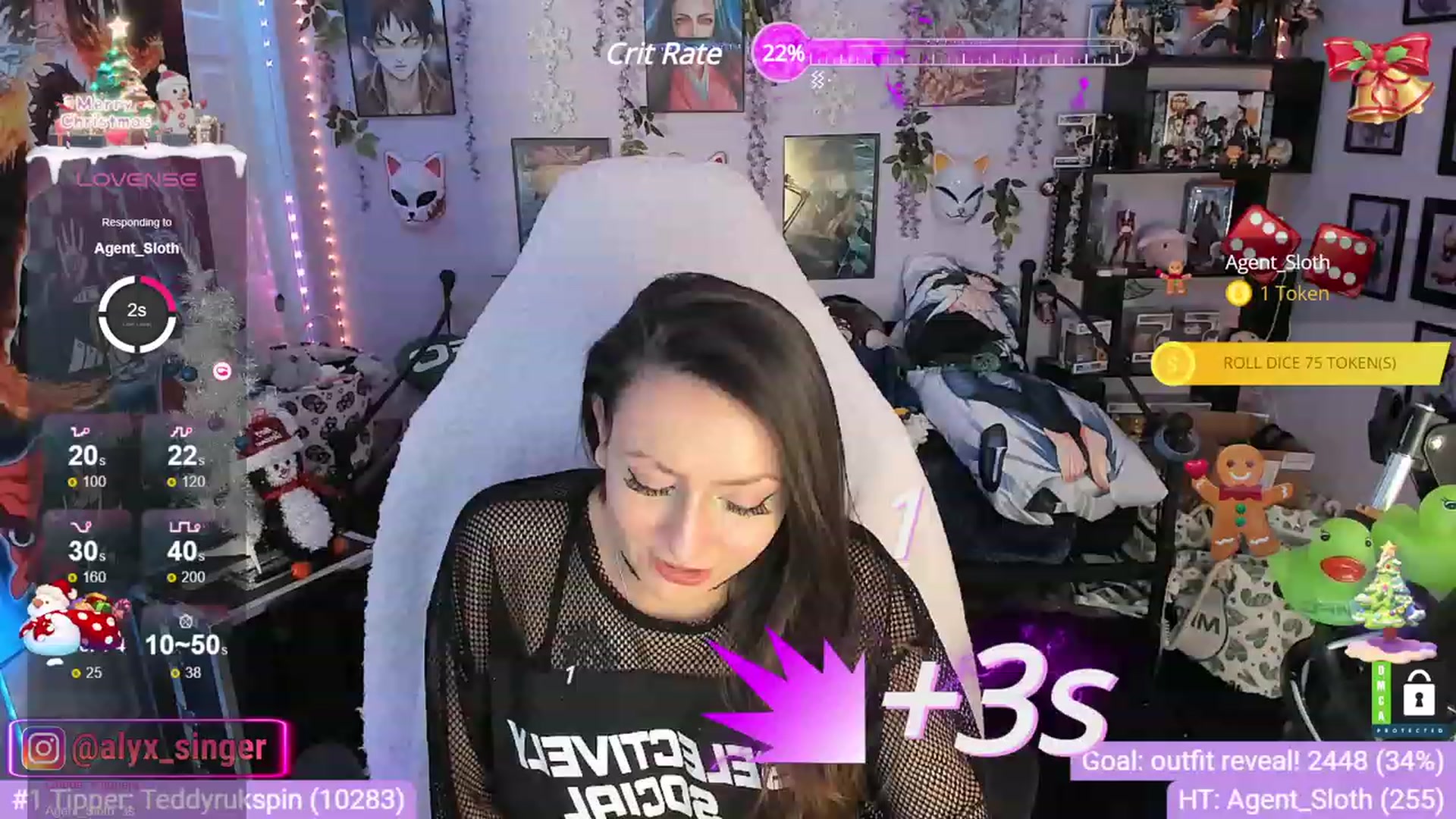 Gallery image thumbnail from Alyx_Singer's myfreecams stream on, 12/21/2023, 21:44 image 3 of 20