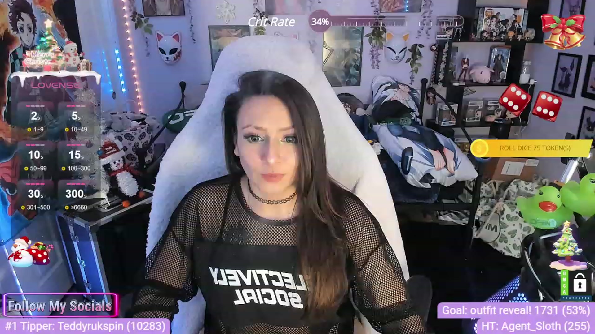 Gallery image thumbnail from Alyx_Singer's myfreecams stream on, 12/21/2023, 21:44 image 17 of 20