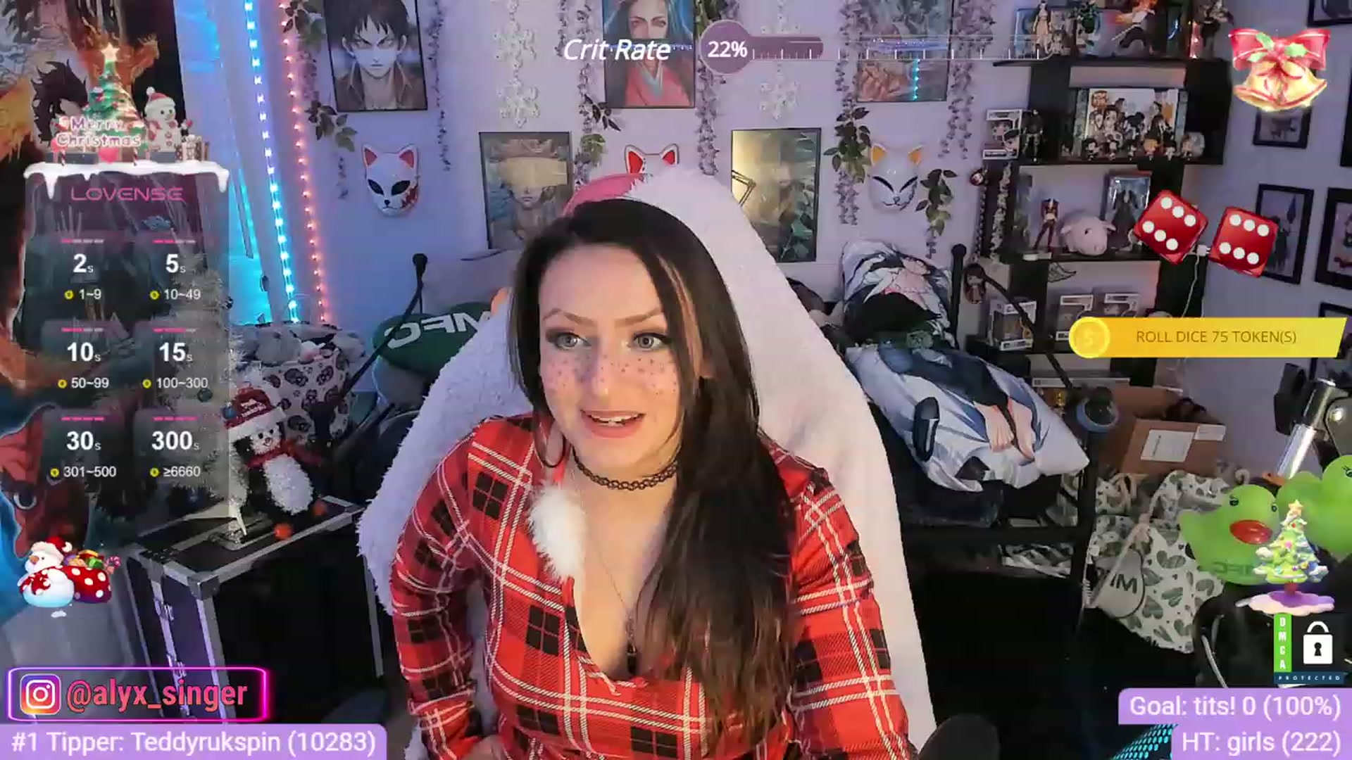 Gallery image thumbnail from Alyx_Singer's myfreecams stream on, 12/22/2023, 19:36 image 6 of 20