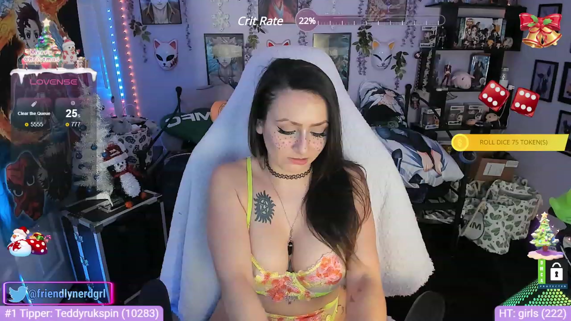 Gallery image thumbnail from Alyx_Singer's myfreecams stream on, 12/22/2023, 23:10 image 12 of 20