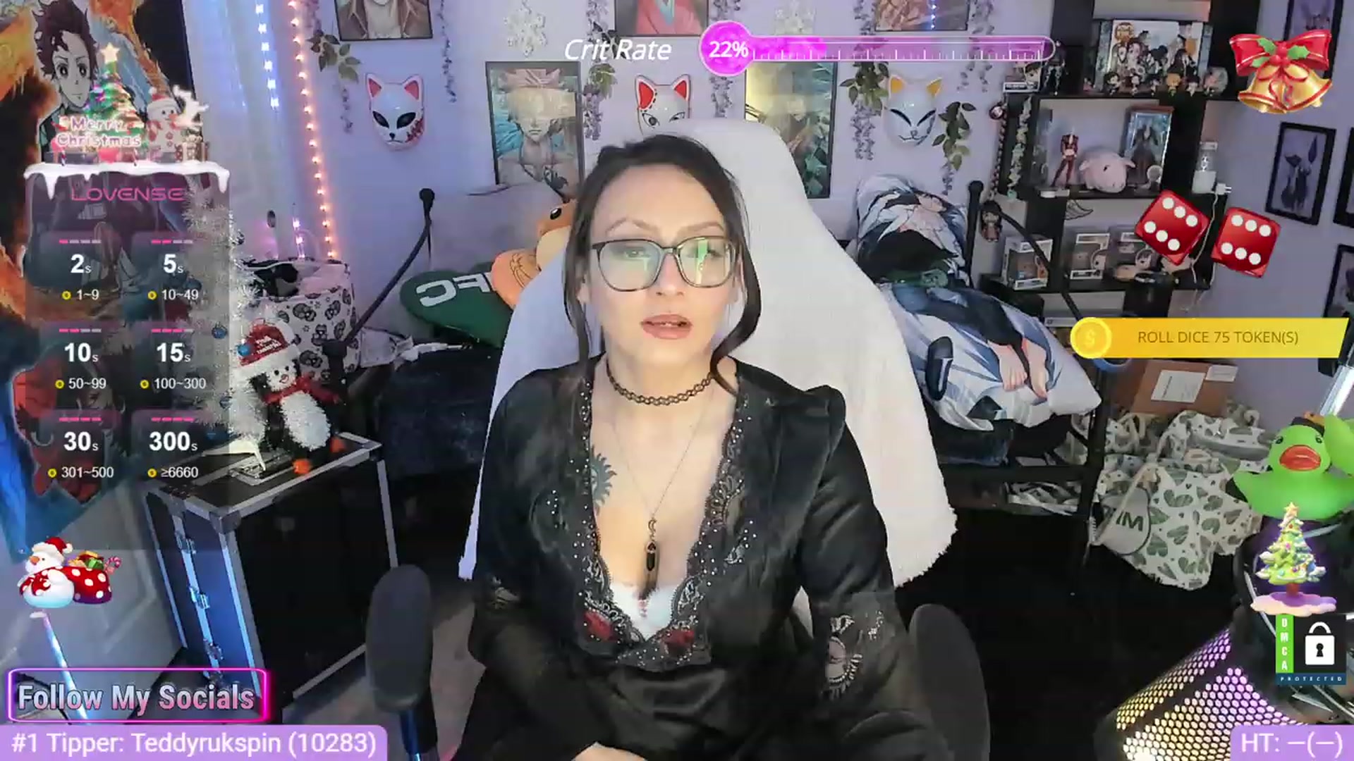 Gallery image thumbnail from Alyx_Singer's myfreecams stream on, 12/25/2023, 05:17 image 9 of 20