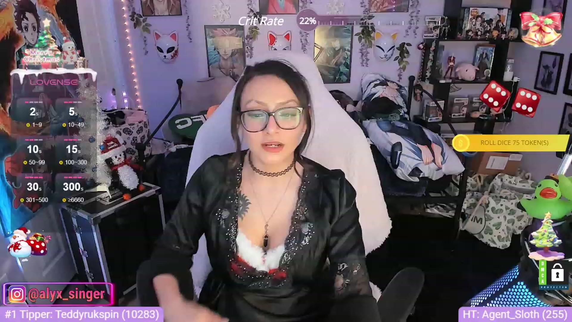 Gallery image thumbnail from Alyx_Singer's myfreecams stream on, 12/25/2023, 07:07 image 6 of 20