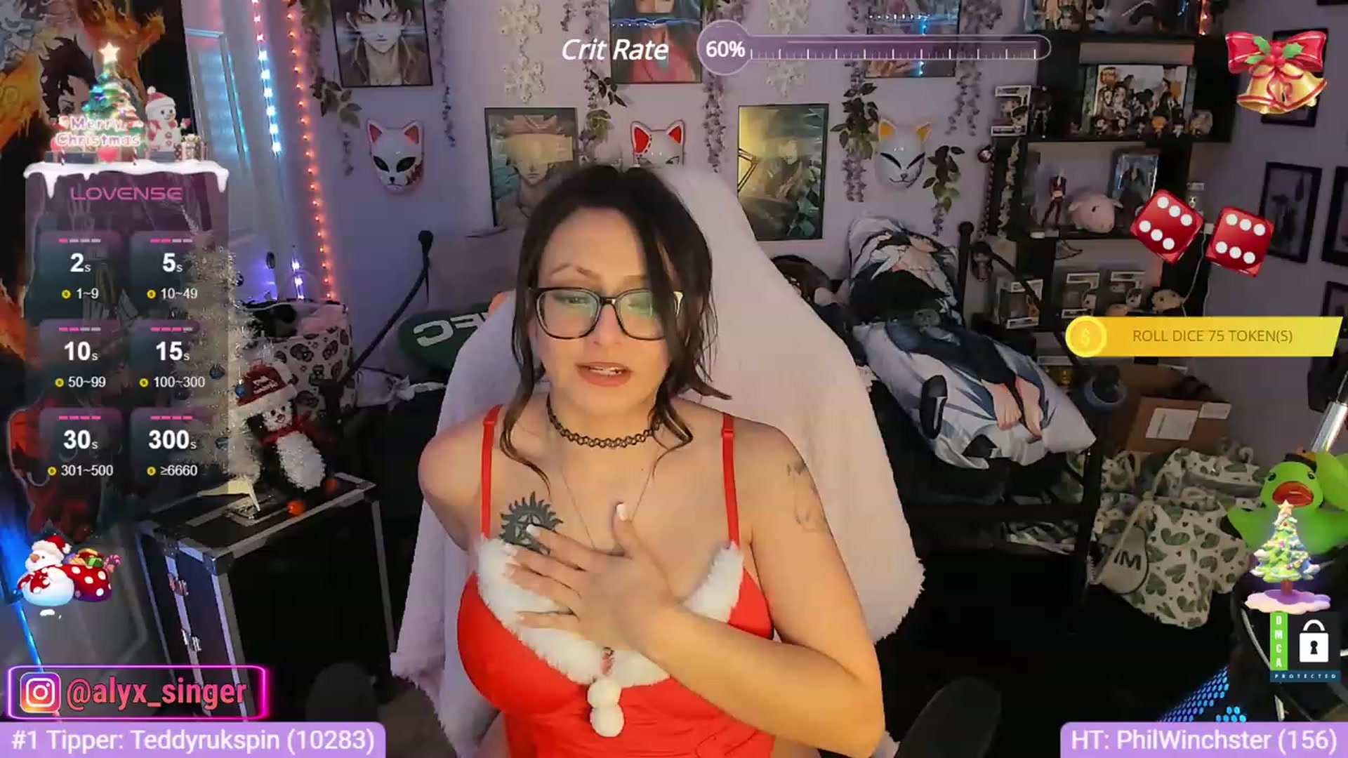 Gallery image thumbnail from Alyx_Singer's myfreecams stream on, 12/25/2023, 08:07 image 20 of 20