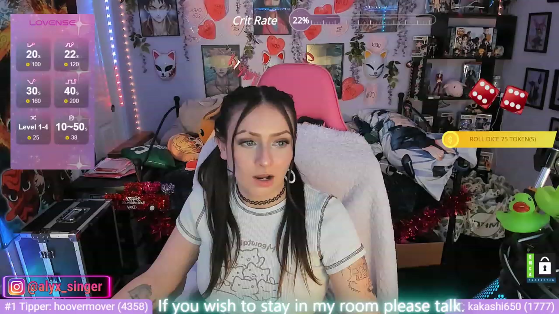 Gallery image thumbnail from Alyx_Singer's myfreecams stream on, 01/06/2024, 24:32 image 3 of 20