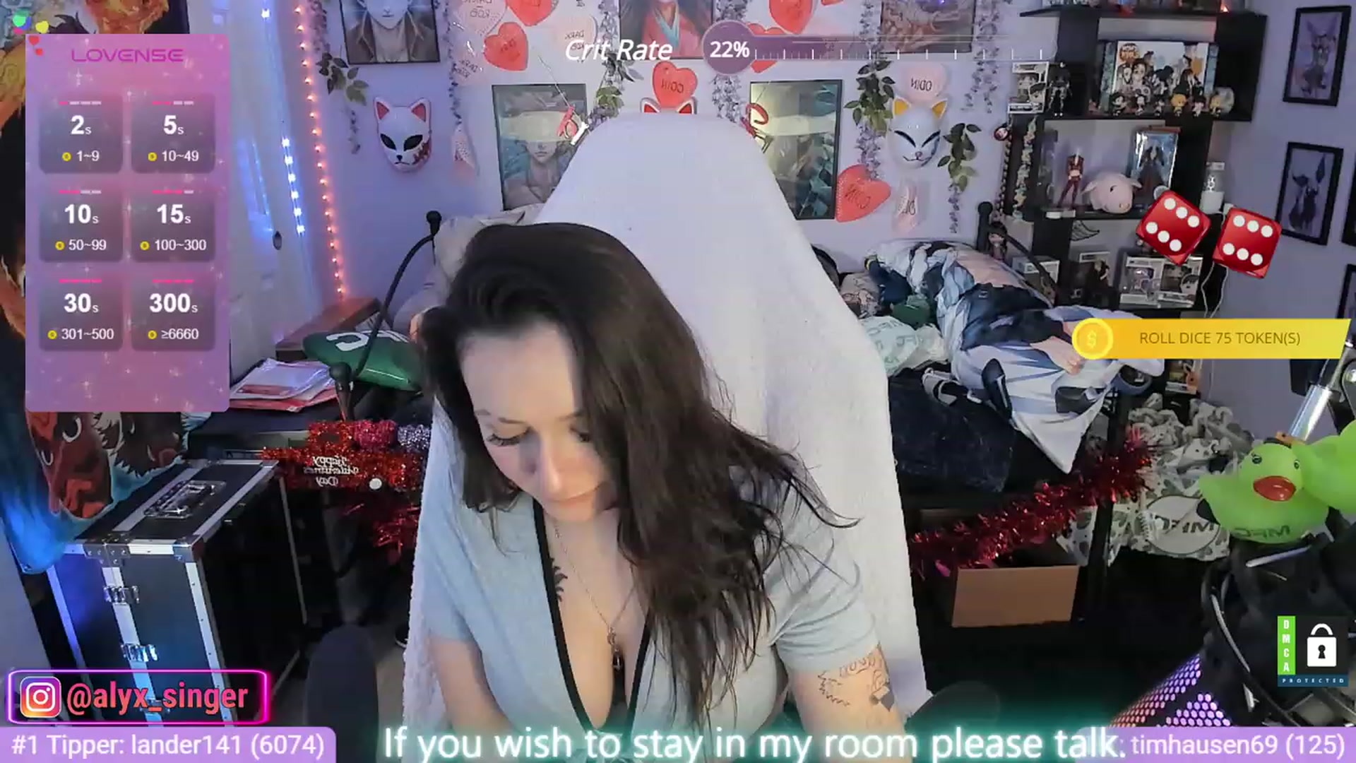 Gallery image thumbnail from Alyx_Singer's myfreecams stream on, 01/09/2024, 19:43 image 3 of 20