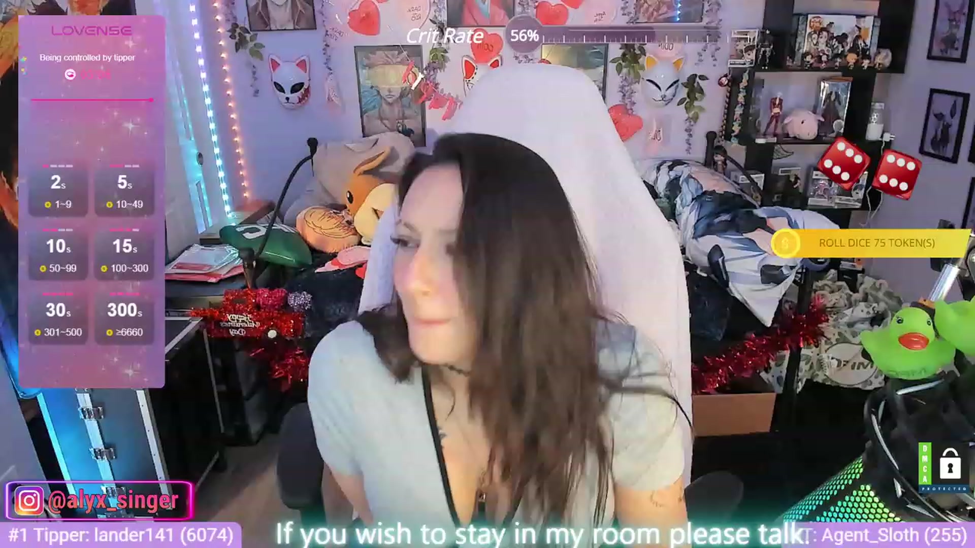 Gallery image thumbnail from Alyx_Singer's myfreecams stream on, 01/09/2024, 19:43 image 18 of 20