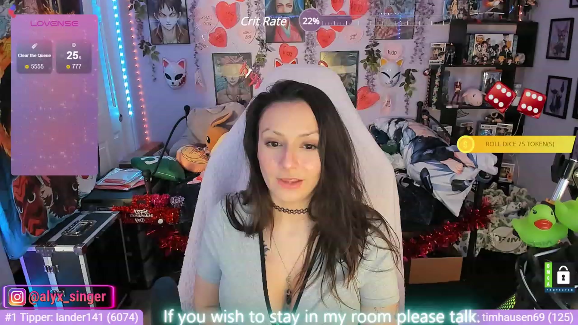 Gallery image thumbnail from Alyx_Singer's myfreecams stream on, 01/09/2024, 19:43 image 11 of 20