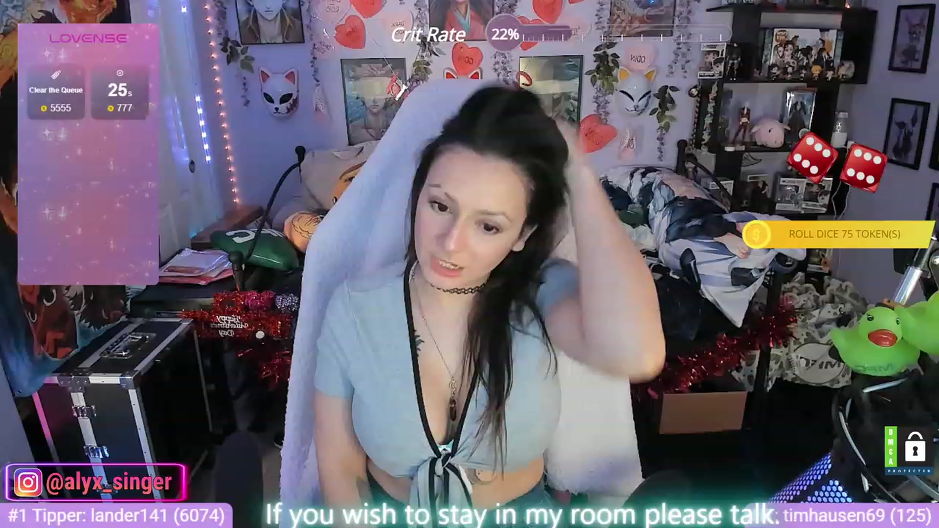 Gallery image thumbnail from Alyx_Singer's myfreecams stream on, 01/09/2024, 19:43 image 2 of 20