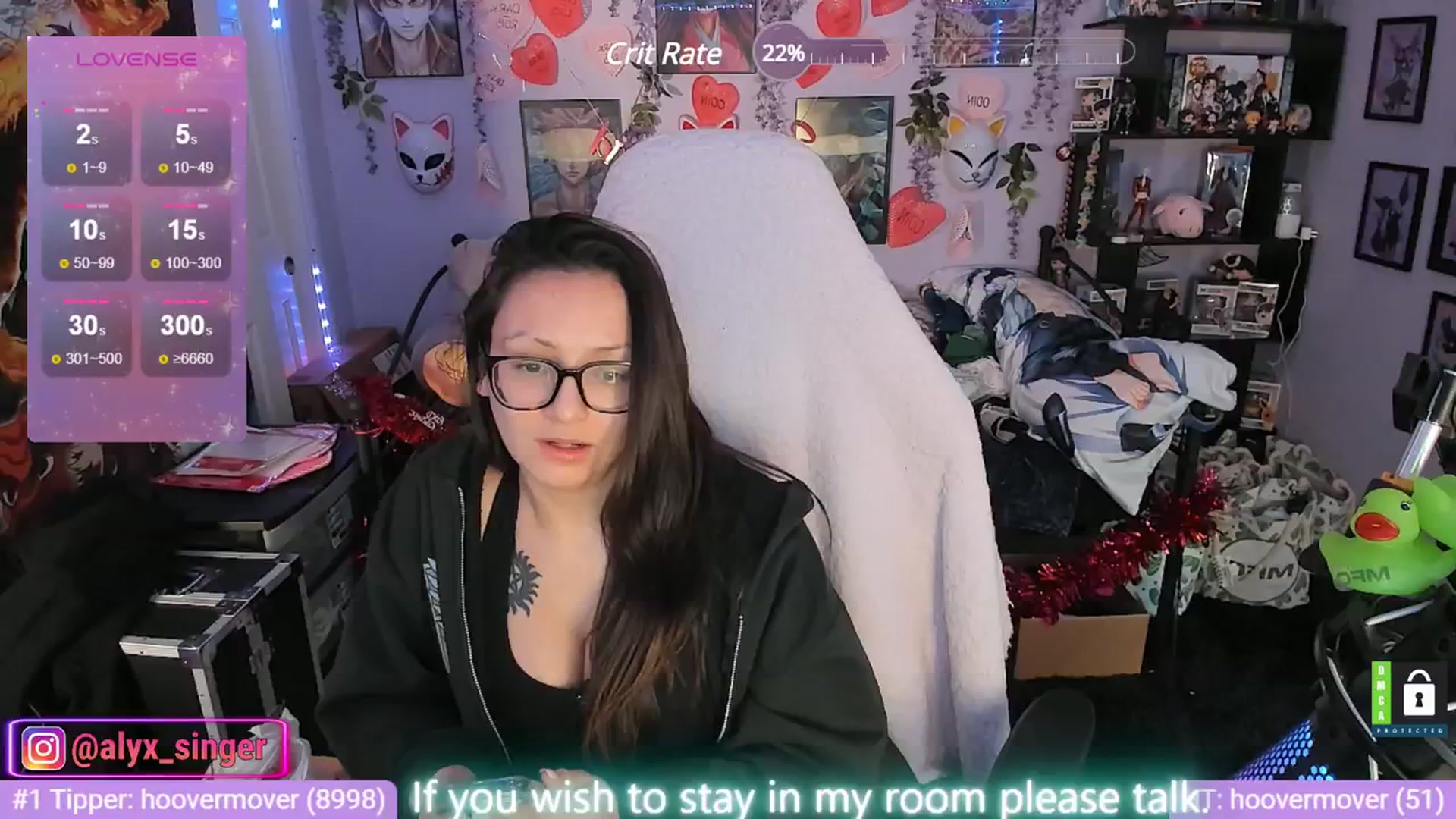 Gallery image thumbnail from Alyx_Singer's myfreecams stream on, 01/19/2024, 21:23 image 5 of 20