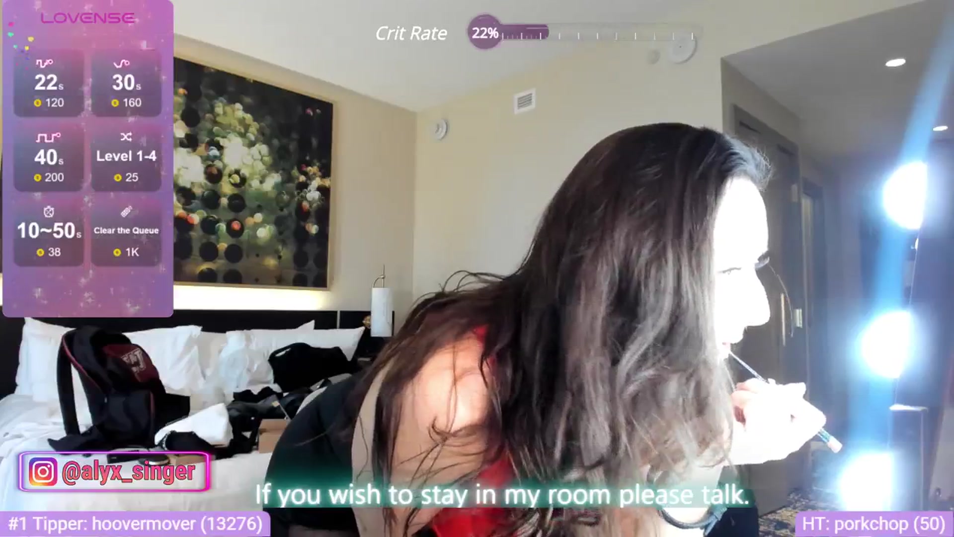 Gallery image thumbnail from Alyx_Singer's myfreecams stream on, 01/27/2024, 22:36 image 18 of 20