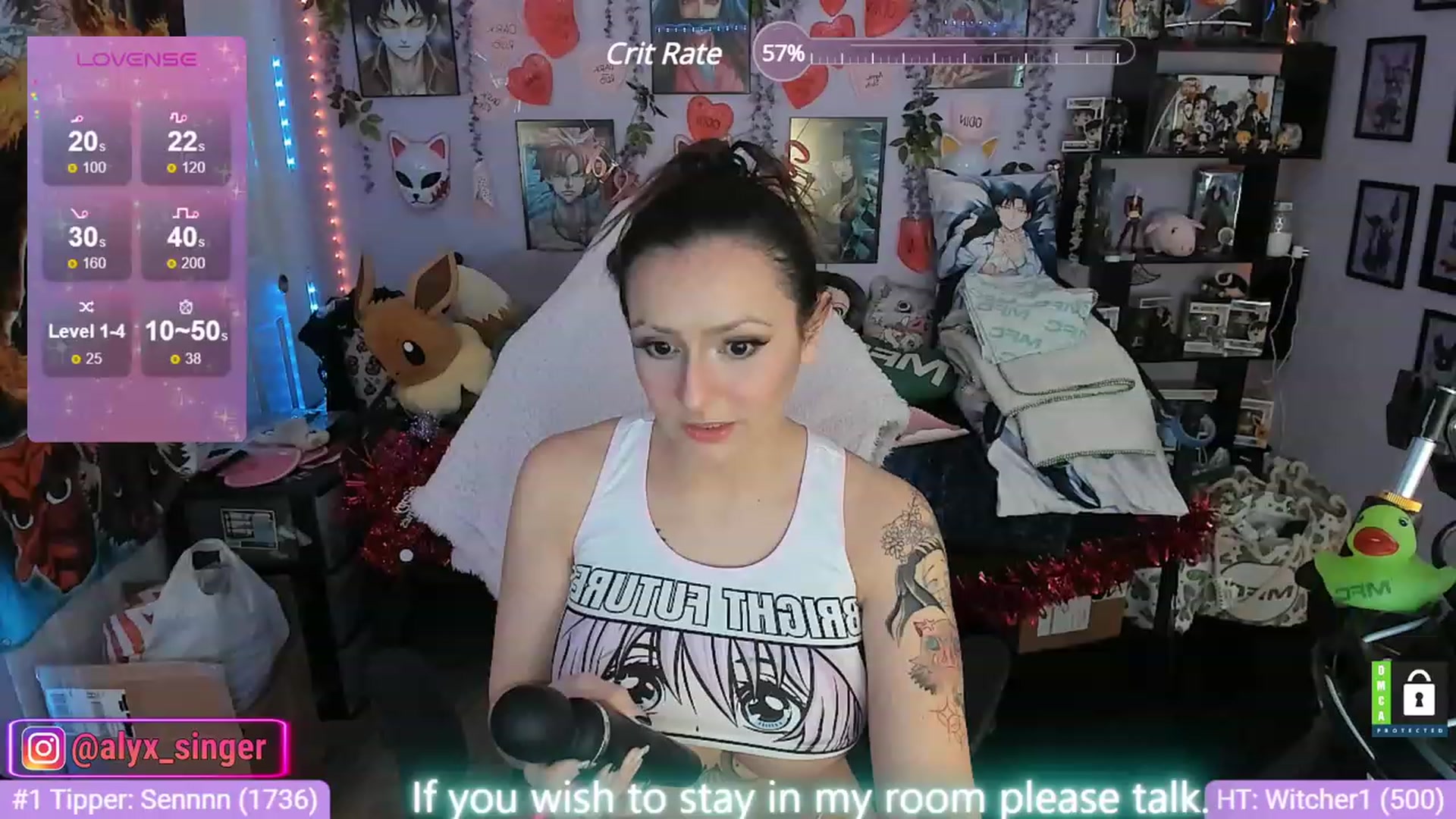 Gallery image thumbnail from Alyx_Singer's myfreecams stream on, 02/05/2024, 22:09 image 5 of 20