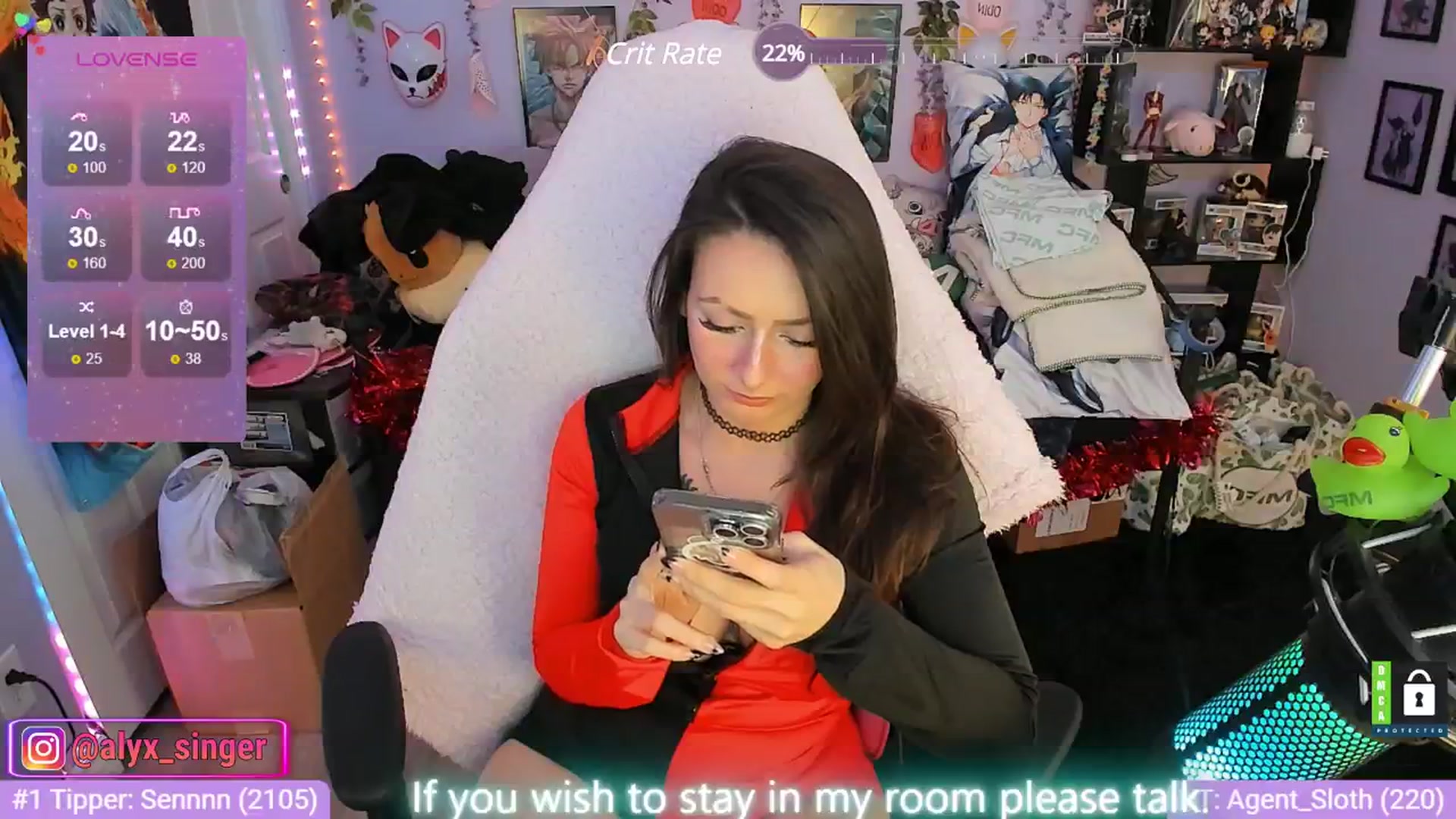 Gallery image thumbnail from Alyx_Singer's myfreecams stream on, 02/06/2024, 20:29 image 14 of 20