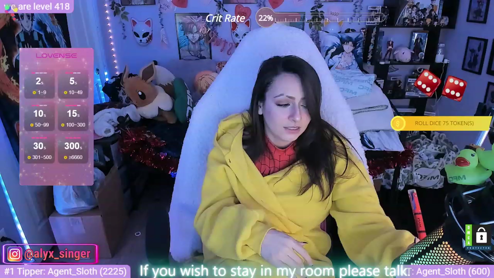 Gallery image thumbnail from Alyx_Singer's myfreecams stream on, 02/07/2024, 21:12 image 14 of 20