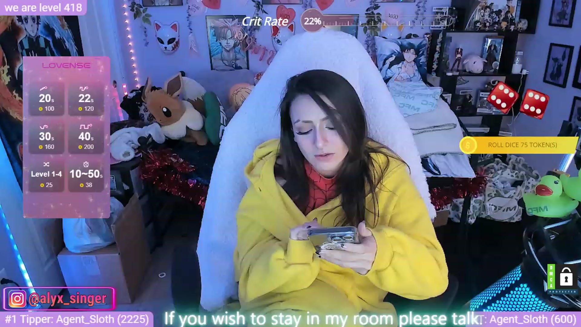 Gallery image thumbnail from Alyx_Singer's myfreecams stream on, 02/07/2024, 21:12 image 15 of 20