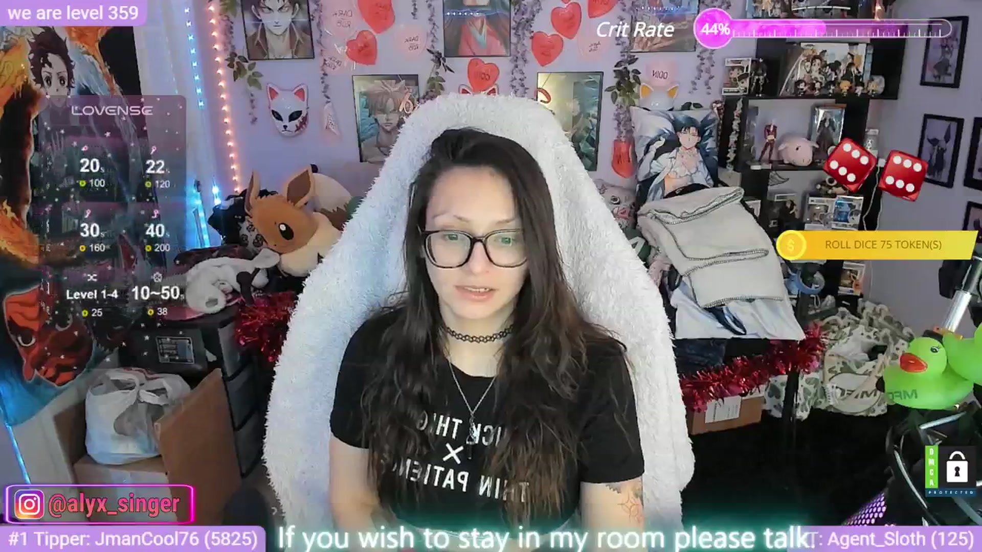 Gallery image thumbnail from Alyx_Singer's myfreecams stream on, 02/13/2024, 18:09 image 5 of 20