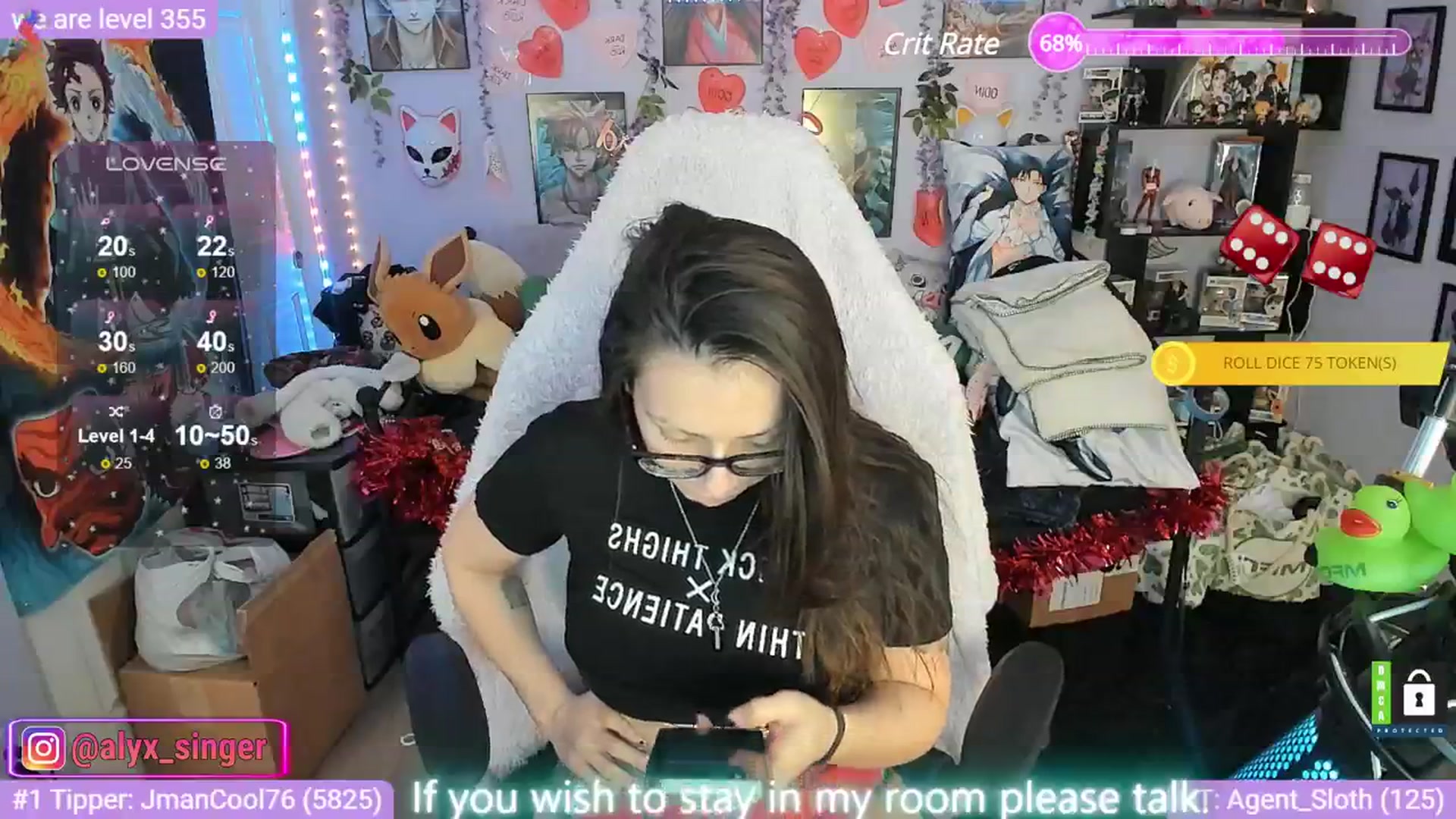 Gallery image thumbnail from Alyx_Singer's myfreecams stream on, 02/13/2024, 18:09 image 11 of 20