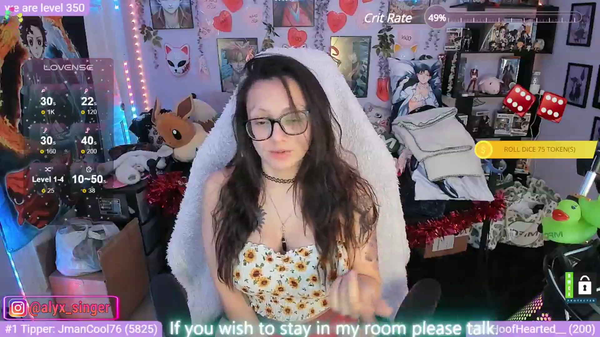 Gallery image thumbnail from Alyx_Singer's myfreecams stream on, 02/13/2024, 18:09 image 15 of 20