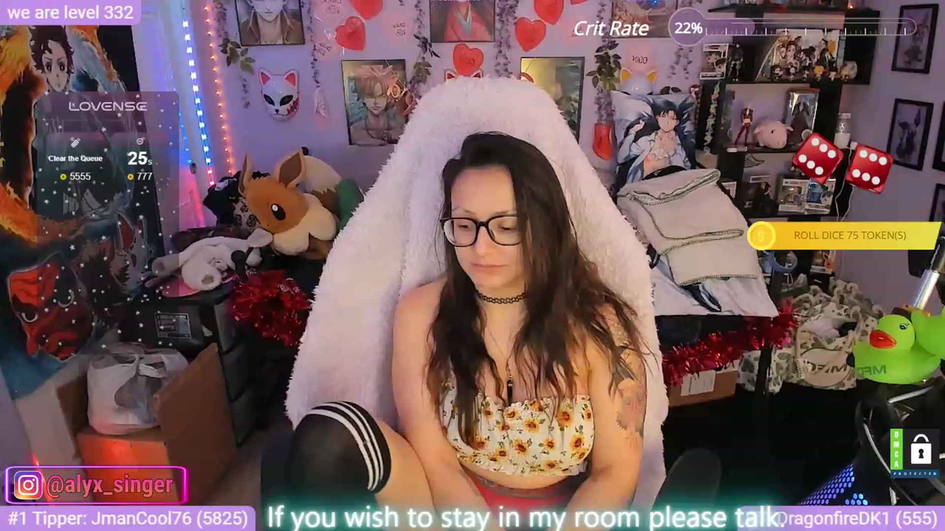 Gallery image thumbnail from Alyx_Singer's myfreecams stream on, 02/13/2024, 20:39 image 2 of 20