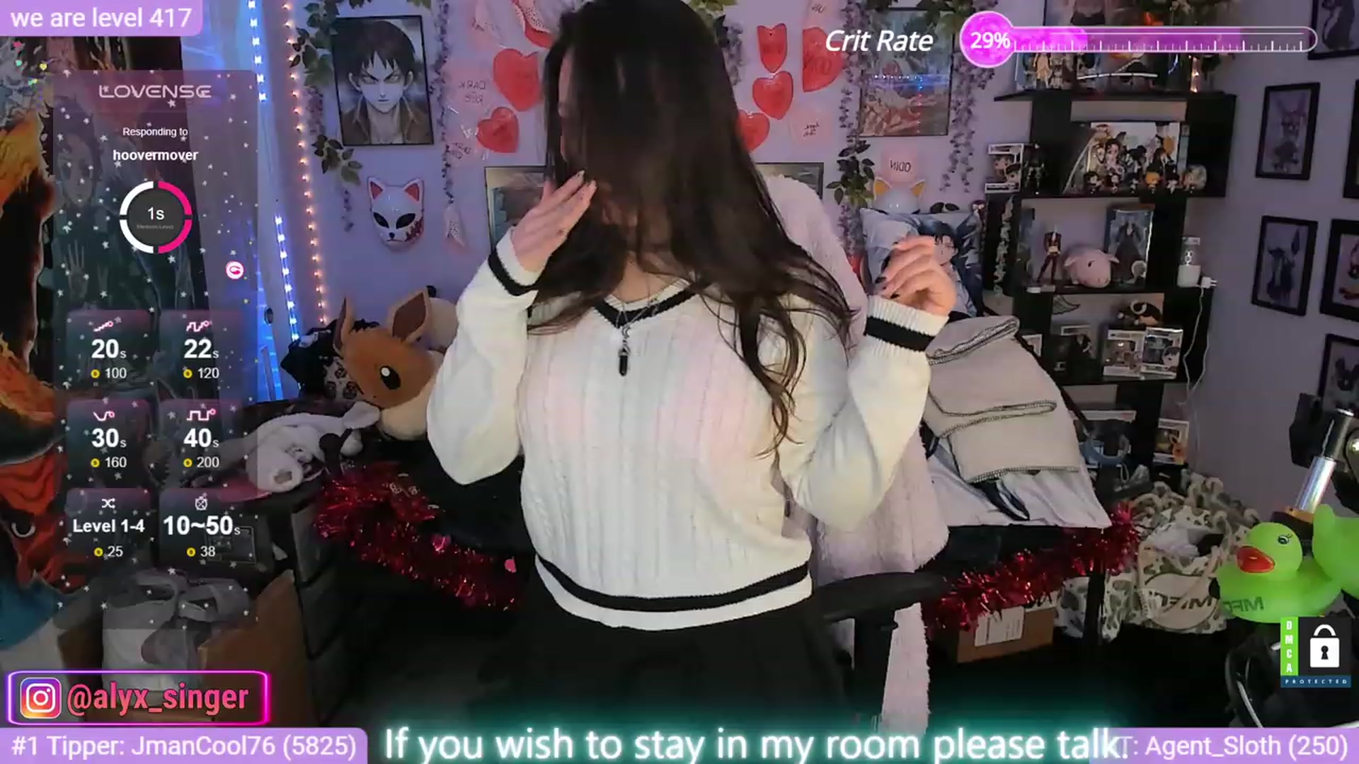 Gallery image thumbnail from Alyx_Singer's myfreecams stream on, 02/15/2024, 21:12 image 14 of 20