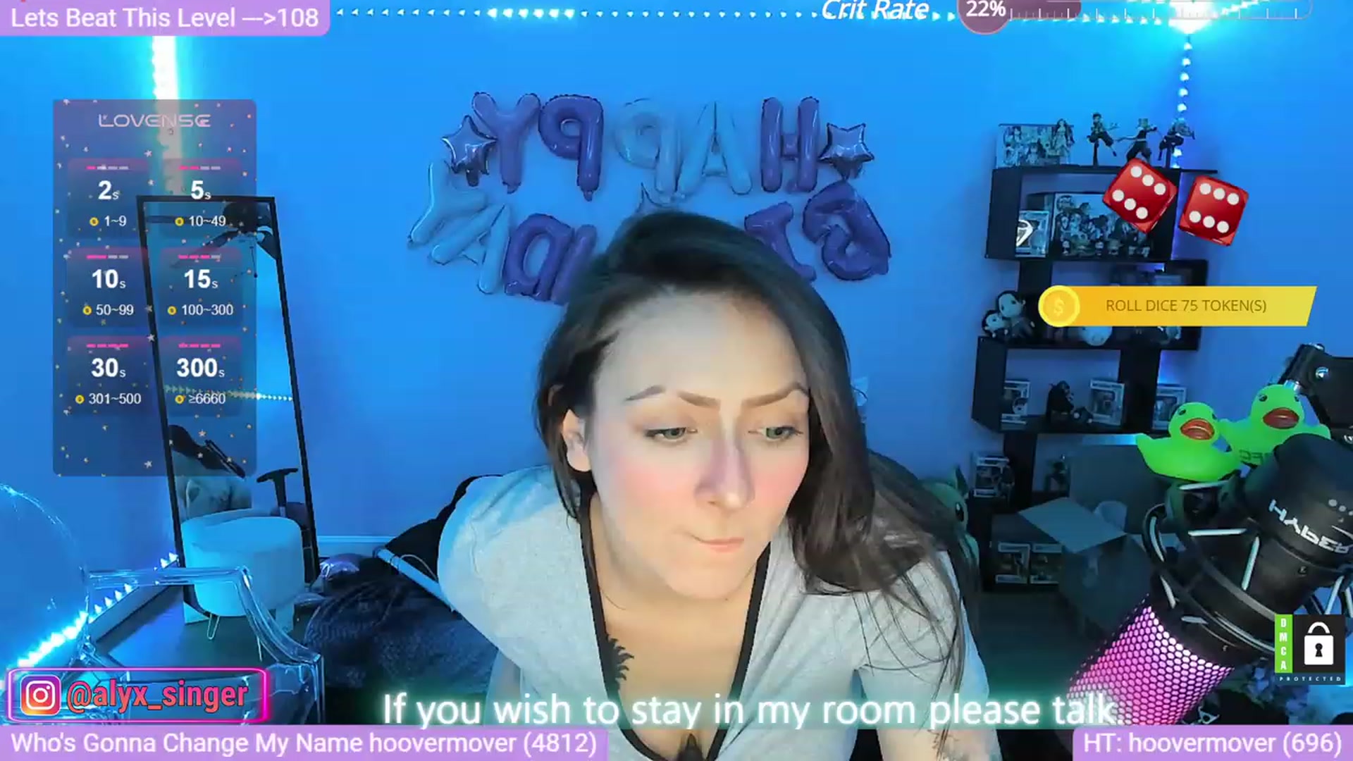 Gallery image thumbnail from Alyx_Singer's myfreecams stream on, 03/03/2024, 08:08 image 13 of 20
