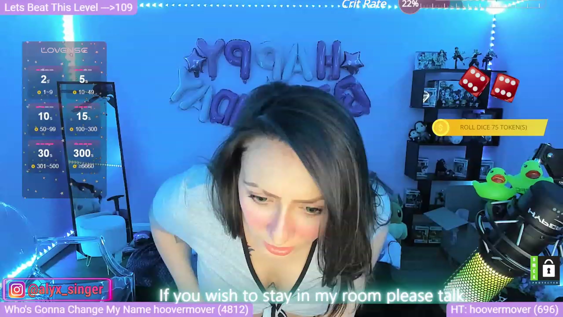 Gallery image thumbnail from Alyx_Singer's myfreecams stream on, 03/03/2024, 08:08 image 15 of 20
