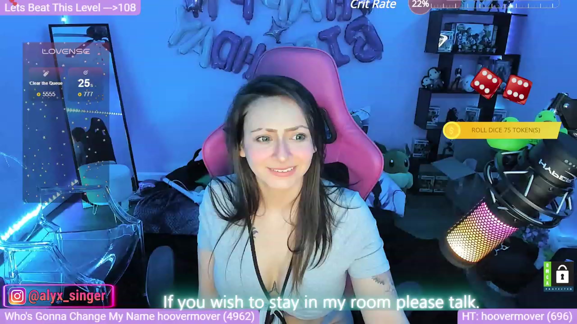 Gallery image thumbnail from Alyx_Singer's myfreecams stream on, 03/03/2024, 08:08 image 19 of 20