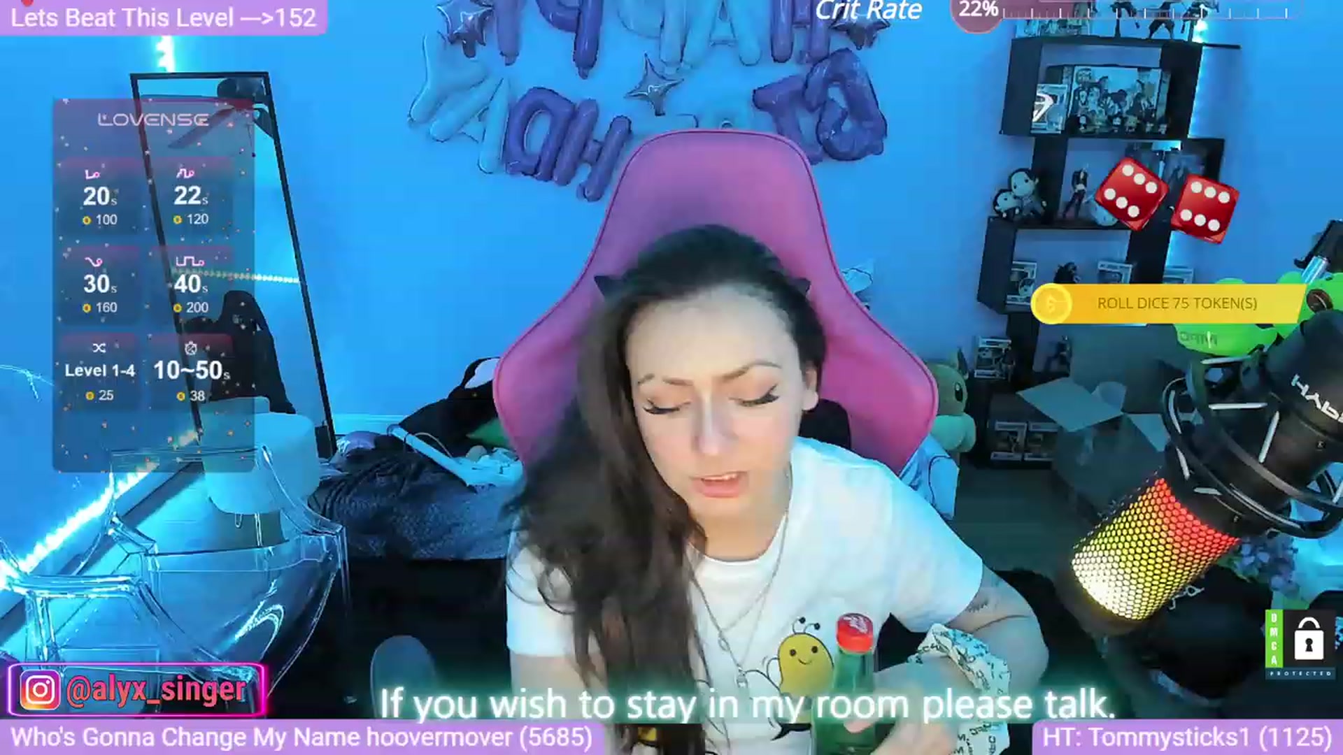 Gallery image thumbnail from Alyx_Singer's myfreecams stream on, 03/05/2024, 06:02 image 7 of 20