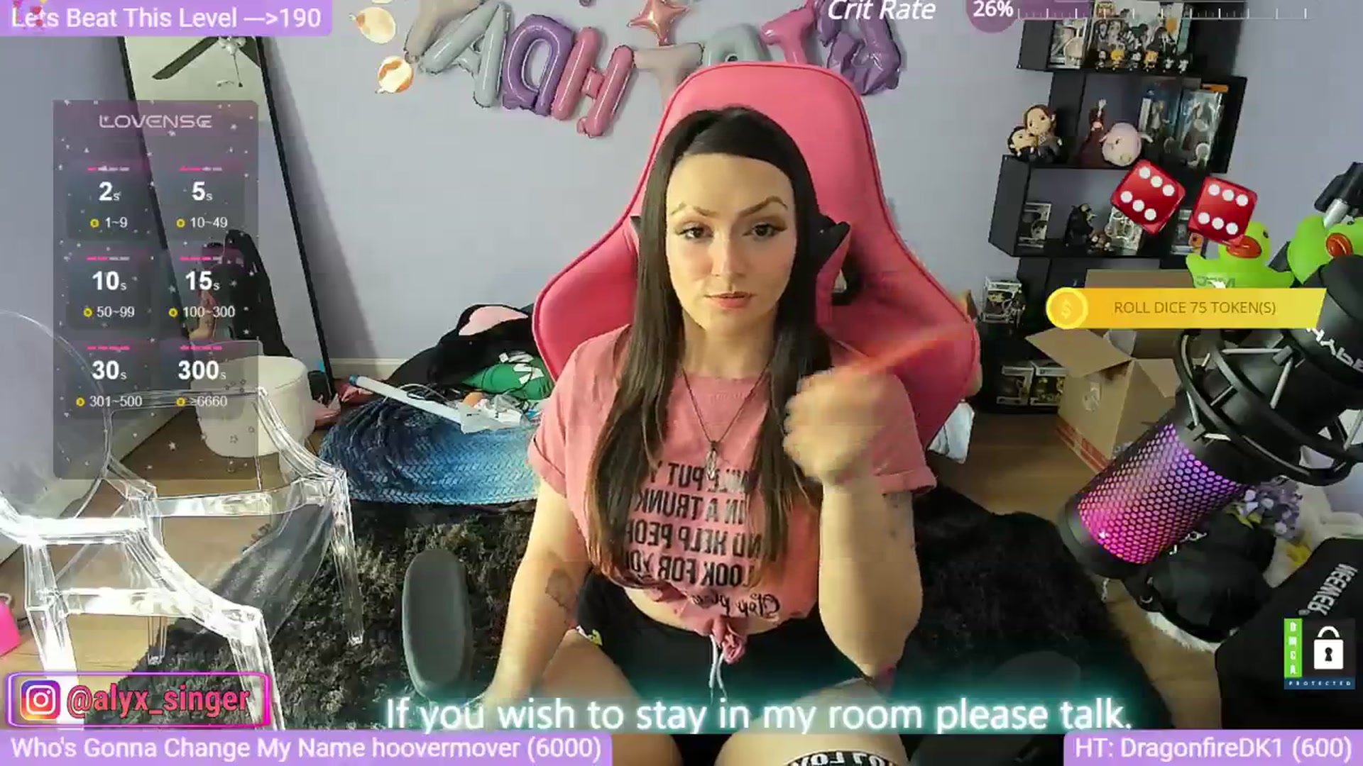 Gallery image thumbnail from Alyx_Singer's myfreecams stream on, 03/07/2024, 20:31 image 17 of 20