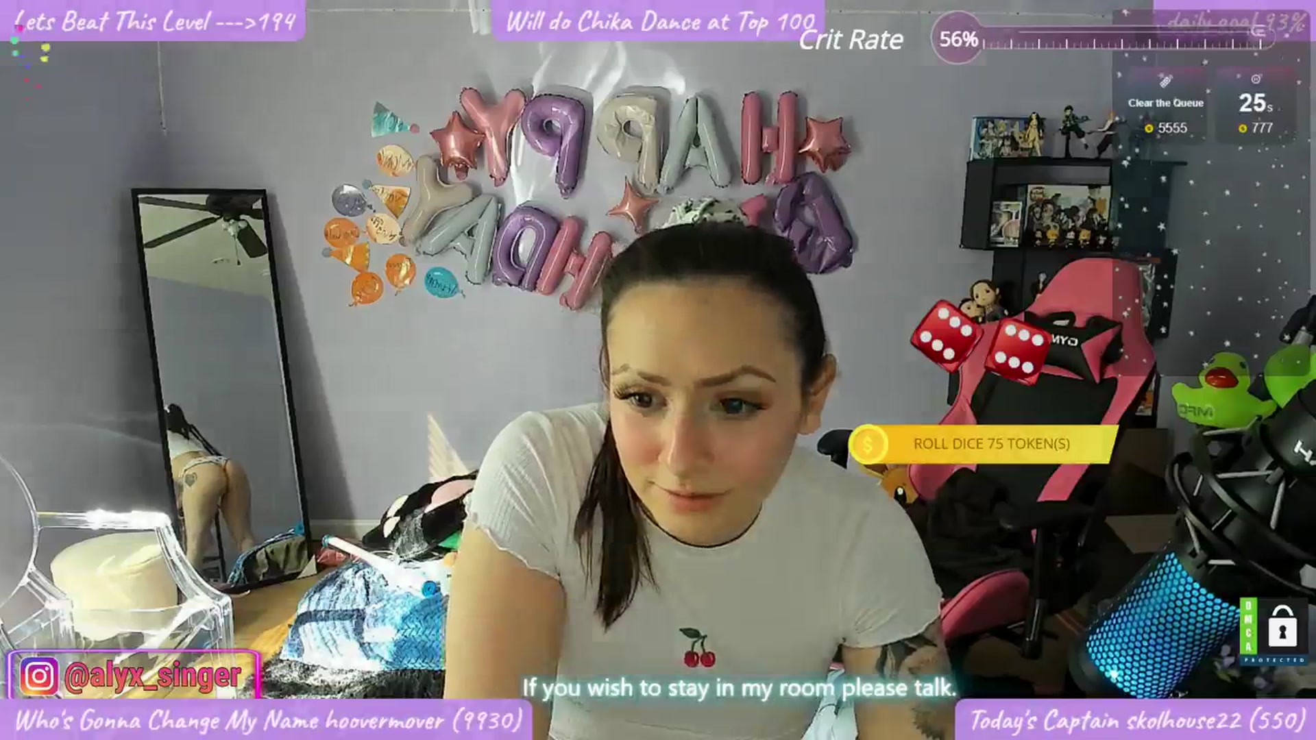 Gallery image thumbnail from Alyx_Singer's myfreecams stream on, 03/11/2024, 22:03 image 18 of 20