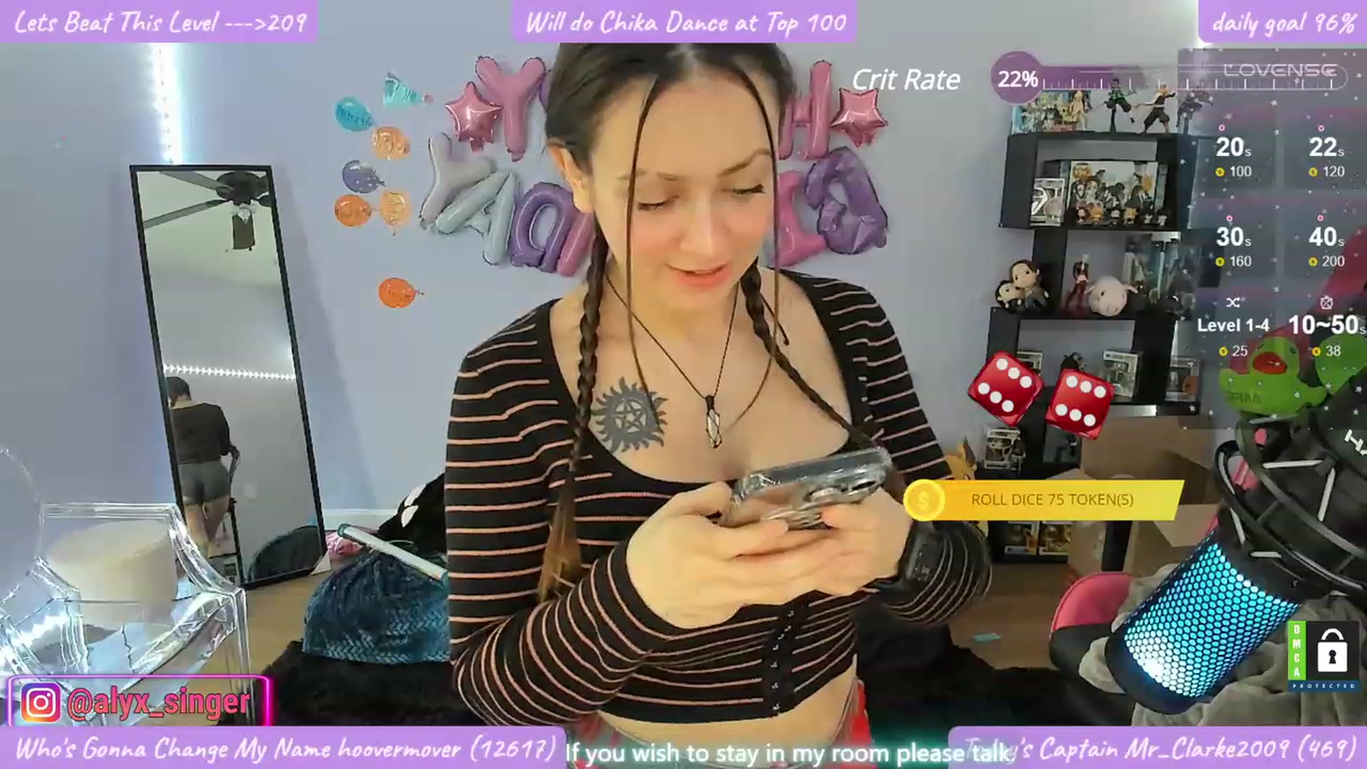 Gallery image thumbnail from Alyx_Singer's myfreecams stream on, 03/15/2024, 17:28 image 10 of 20