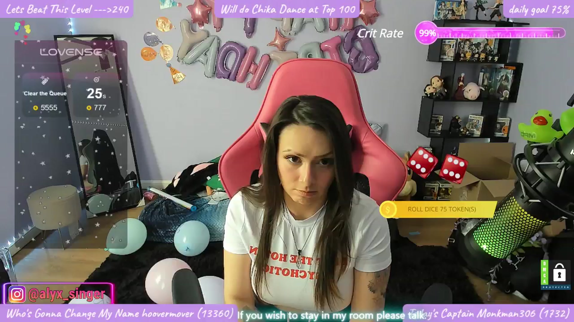 Gallery image thumbnail from Alyx_Singer's myfreecams stream on, 03/18/2024, 21:08 image 1 of 20